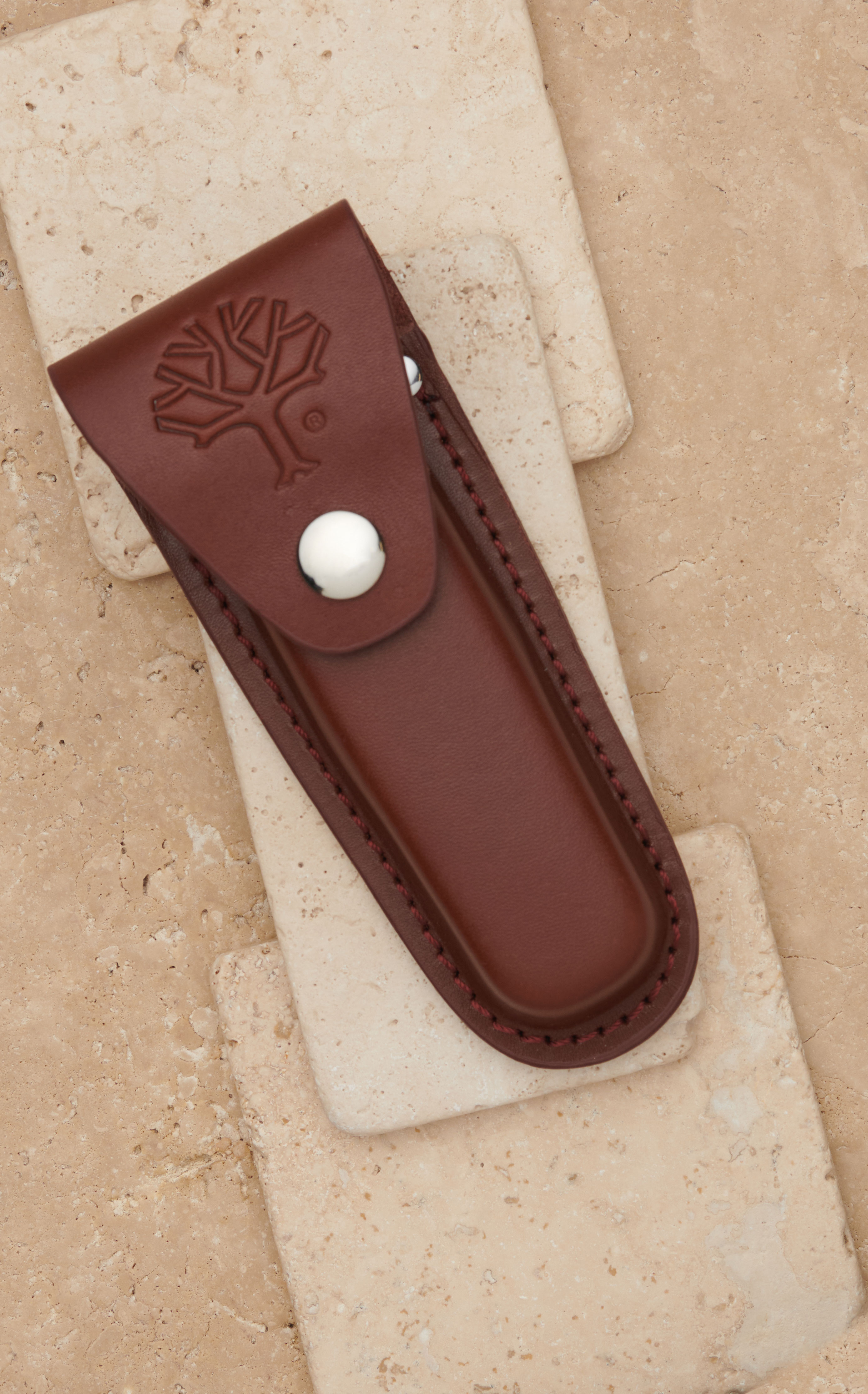 Tree Brand By Boker Traditional Series Folding Jigged Red Bone Hunter Knife with Sheath  - Image 3