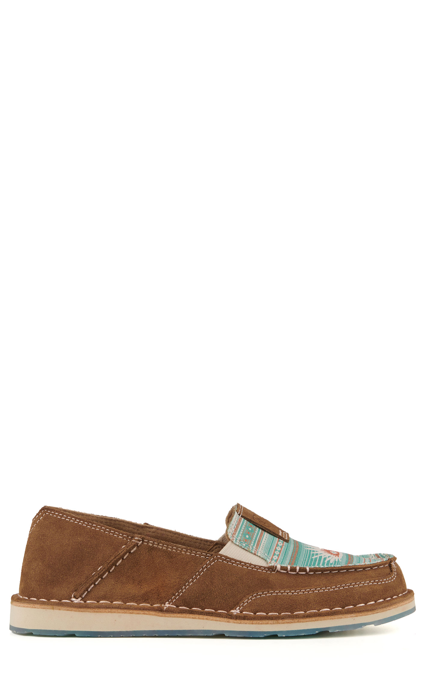 Ariat Women's Cruiser Tan Suede Boquillas Print Casual Shoes - Image 1