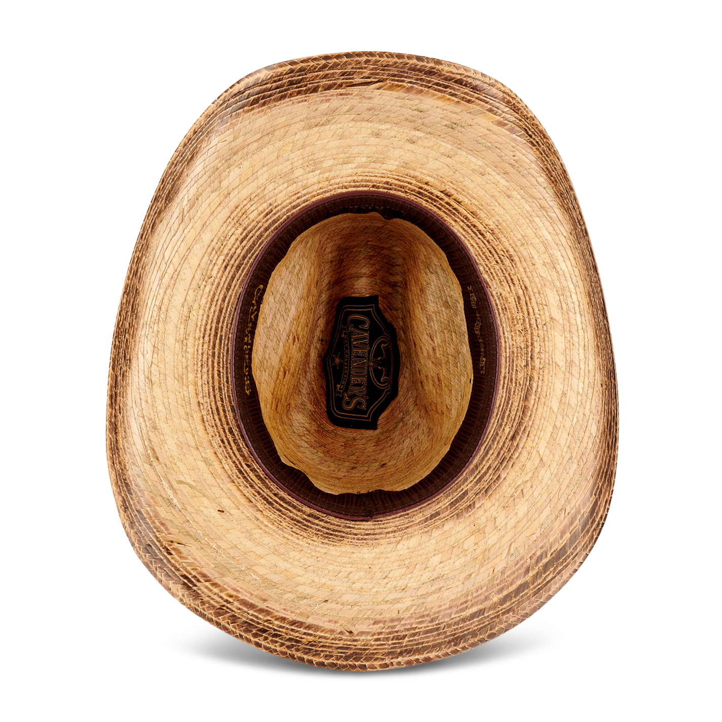 Cavender's Collection Toasted Cattleman Crown Duke Palm Leaf Cowboy Hat - Image 1
