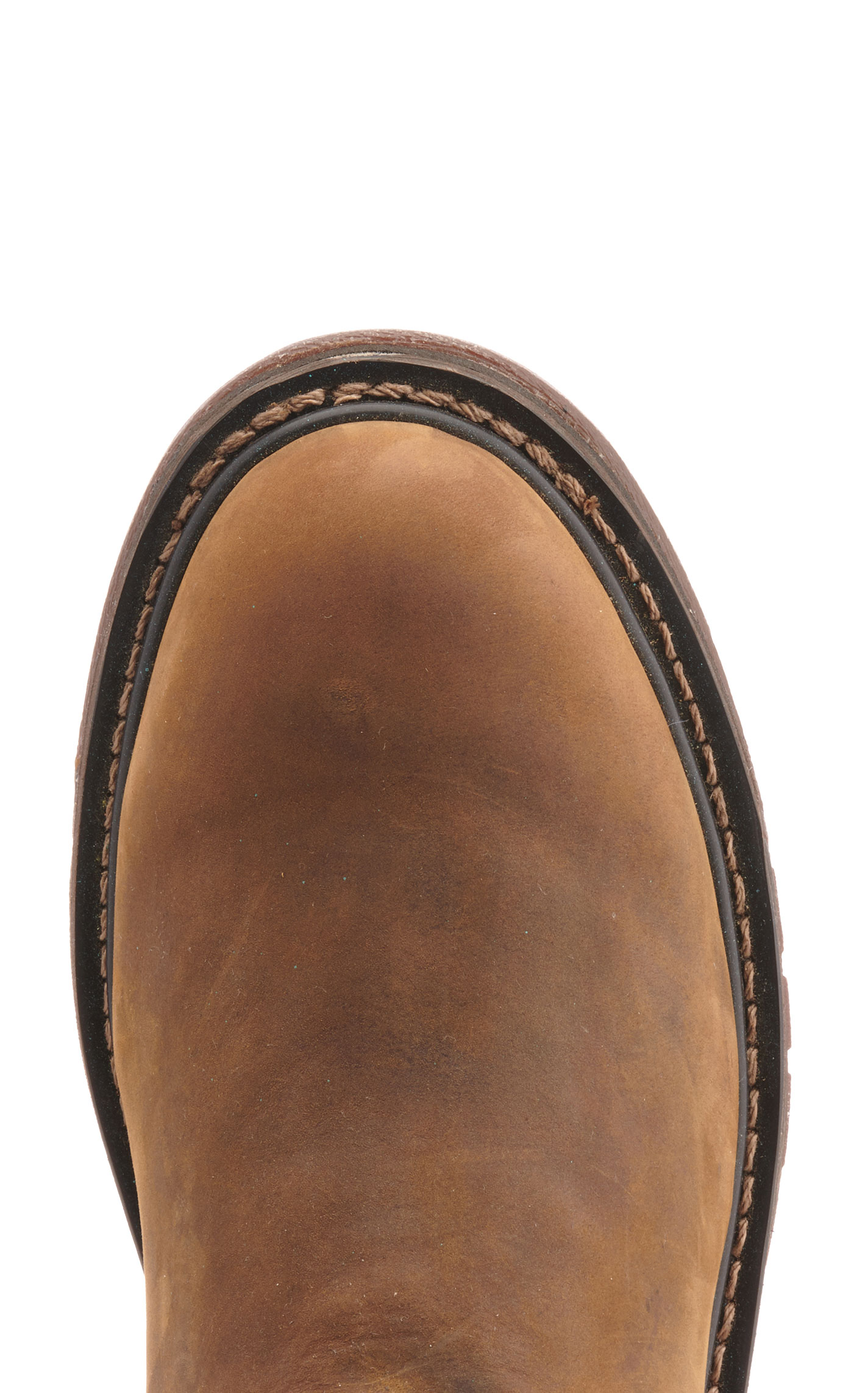 Rocky Men's Original Ride Brown Round Toe Wellington Work Boot - Image 1