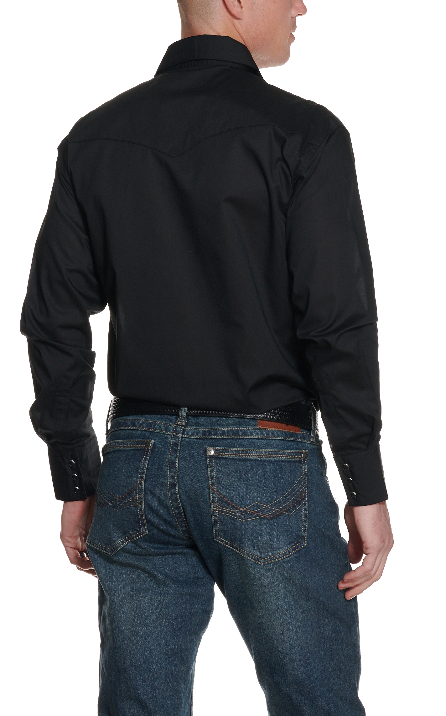 Wrangler Men's Black Long Sleeve Western Shirt - Image 1