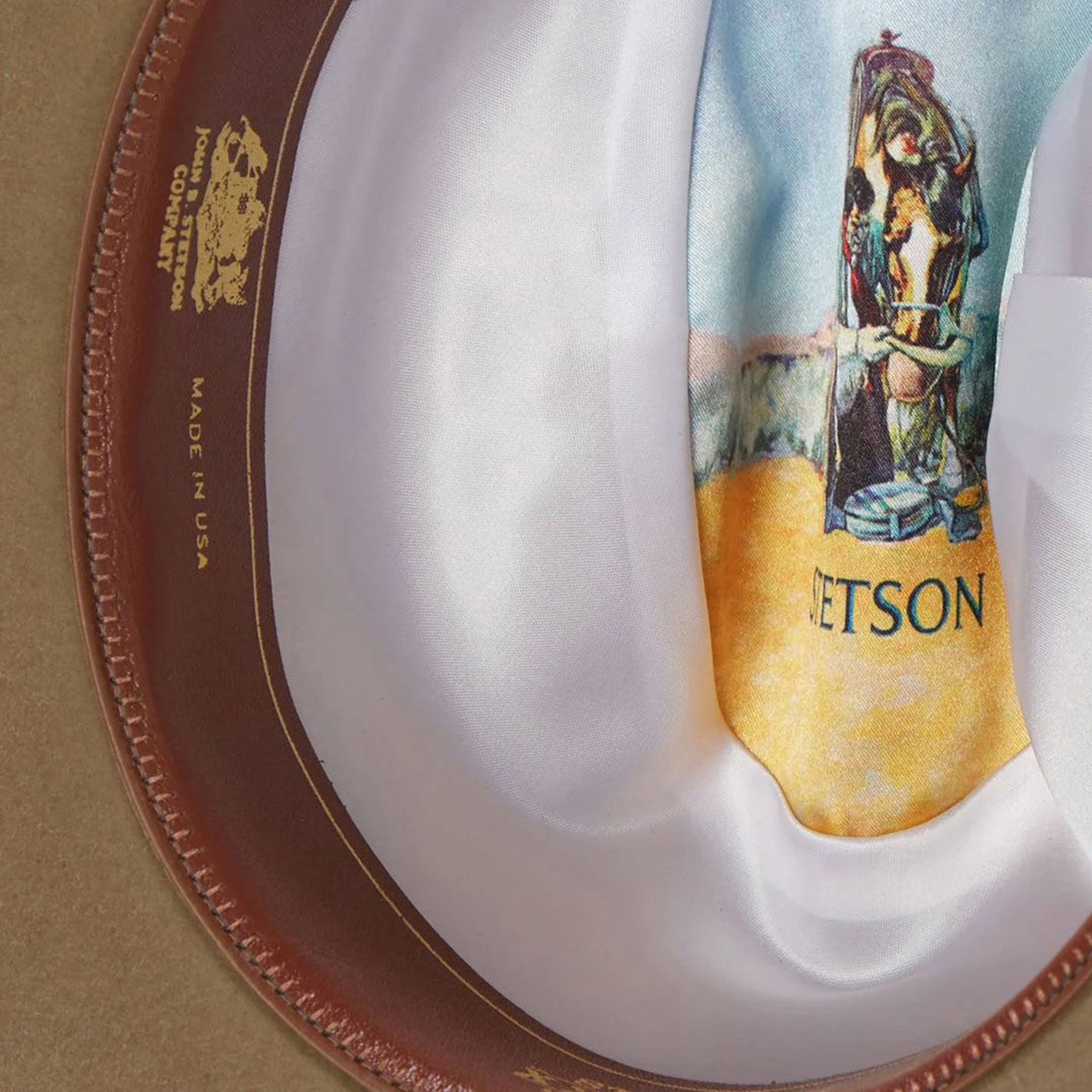 Stetson 6X Monterey T Fawn Felt Cowboy Hat - Image 1