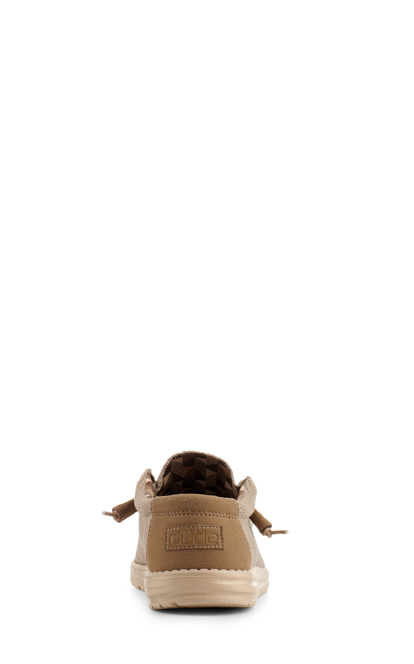 Hey Dude Men's Wally Sox Khaki Round Toe Lace Up Casual Shoes - Image 1