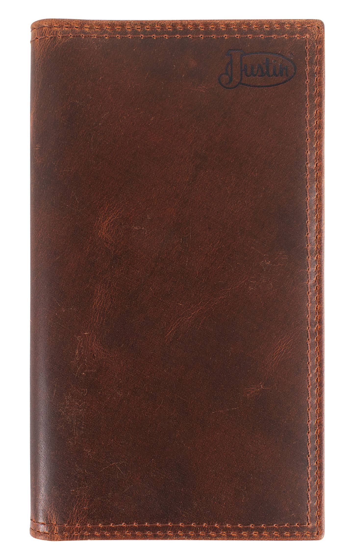Justin Brown Oiled Leather Rodeo Wallet - Image 1