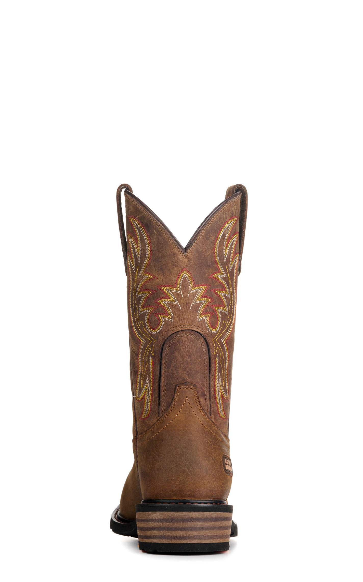 Ariat Men's Ironside Rye Brown & Tan Wide Square Steel Toe Work Boots - Image 1