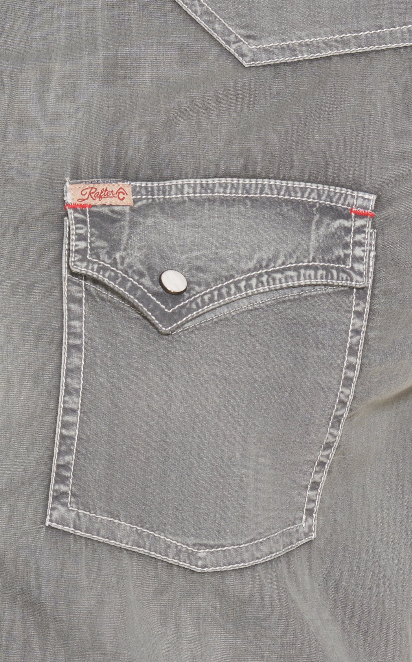 Rafter C Men's ProFlex45 Washed Gray Western Shirt - Image 1