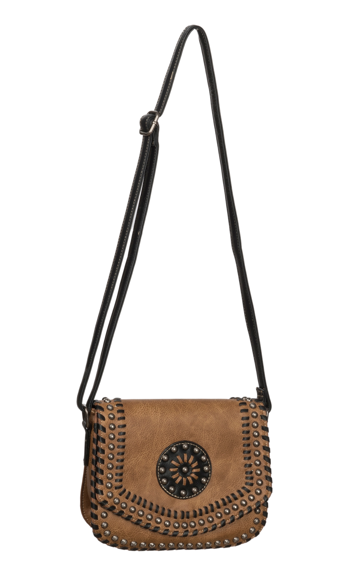 Blazin Roxx Women's Tan Vanessa Concealed Weapon Shoulder Bag - Image 1