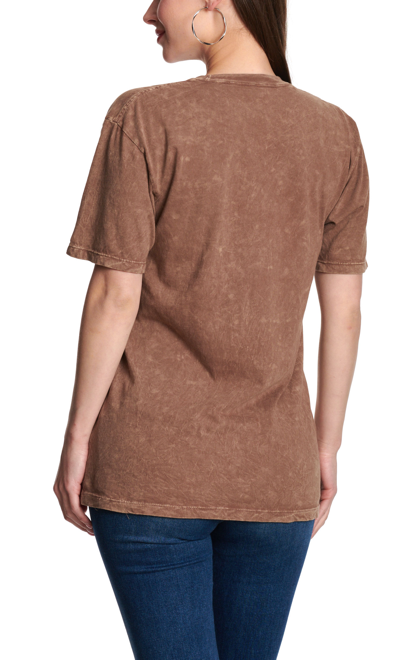 Lotus Fashion Women’s Brown Desert Cowboy Graphic T-Shirt - Image 2
