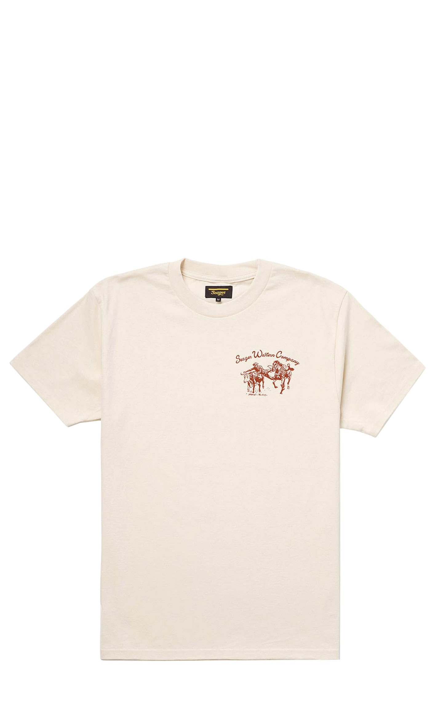 Seager Men's Los Rios Vintage White Graphic T-Shirt - Image 1