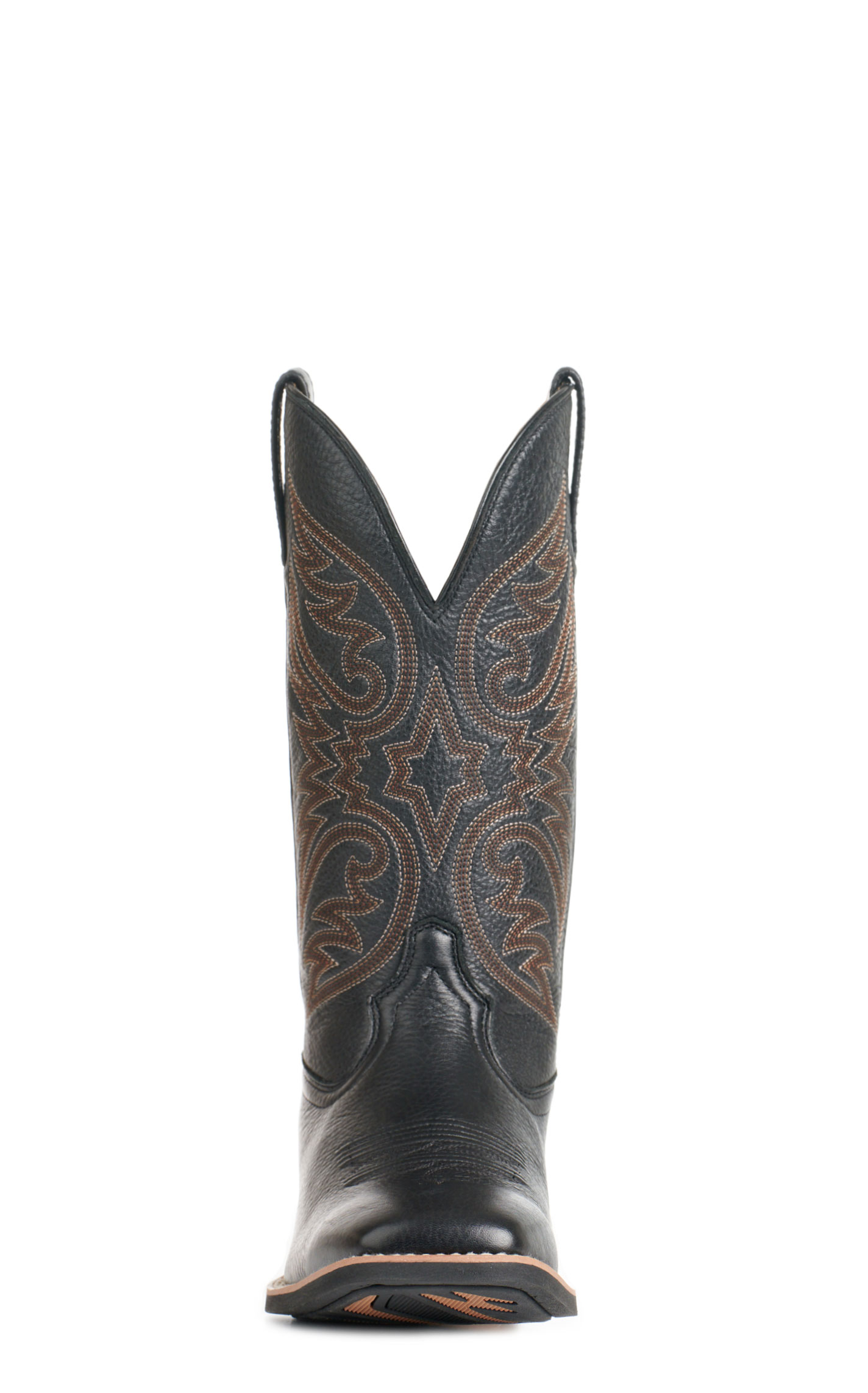 Ariat Men's Ricochet Black Carbon SMARTLITE Wide Square Toe Cowboy Boots - Image 1