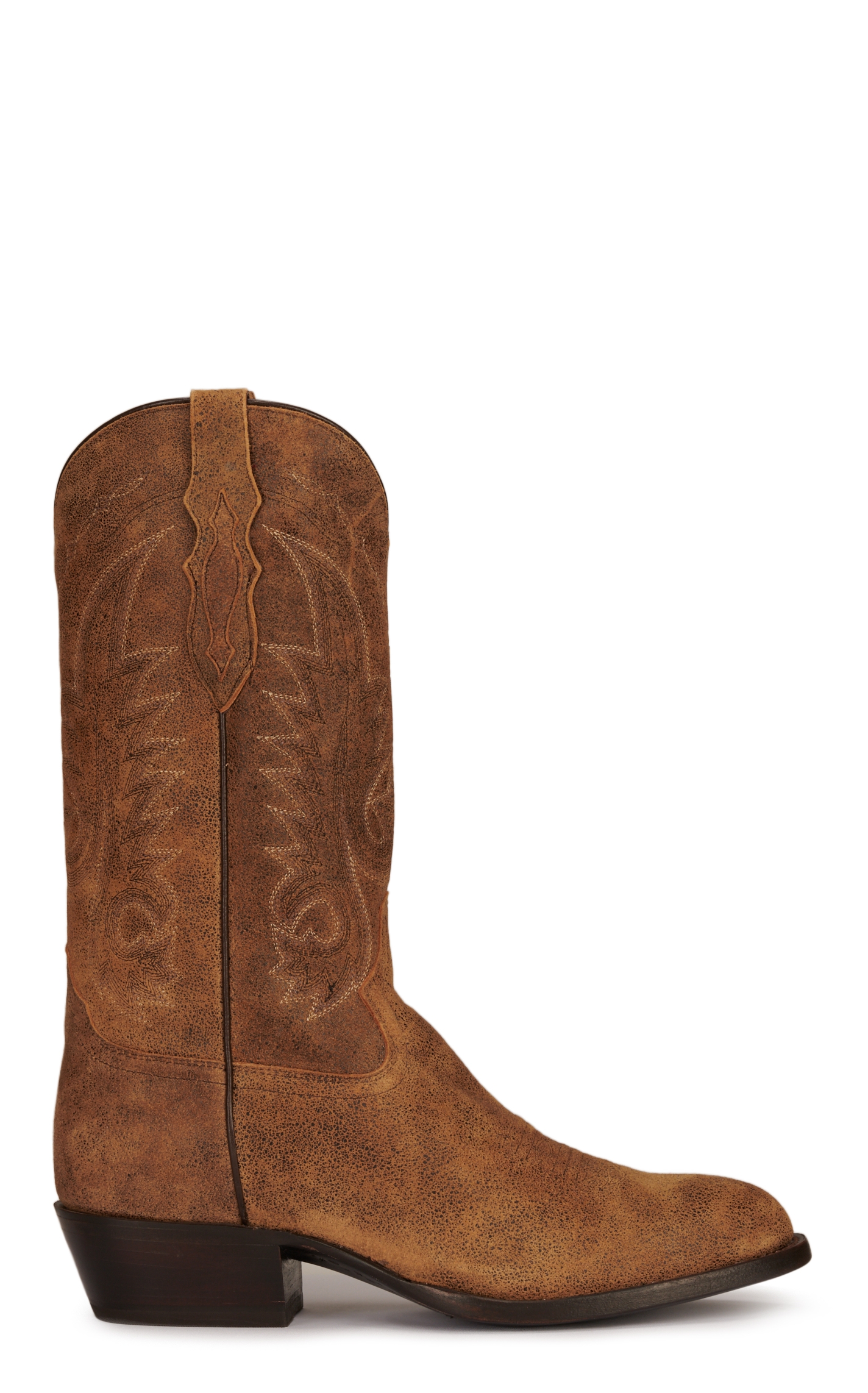 Tony Lama Men's Outpost Desert Tan R-Toe Cowboy Boots - Image 1