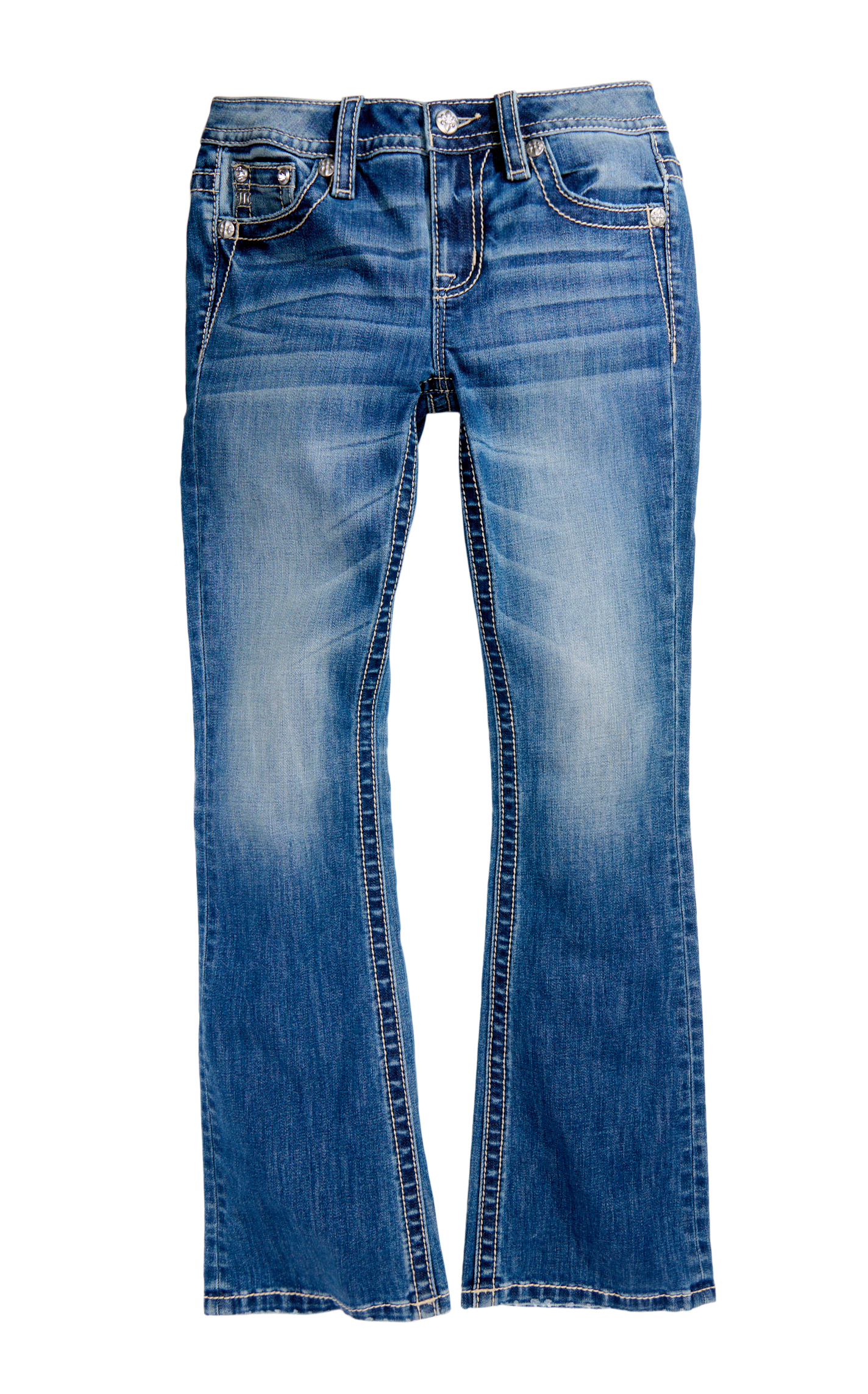 Miss Me Women's Medium Wash Mid Rise Boot Cut Jeans - 30\