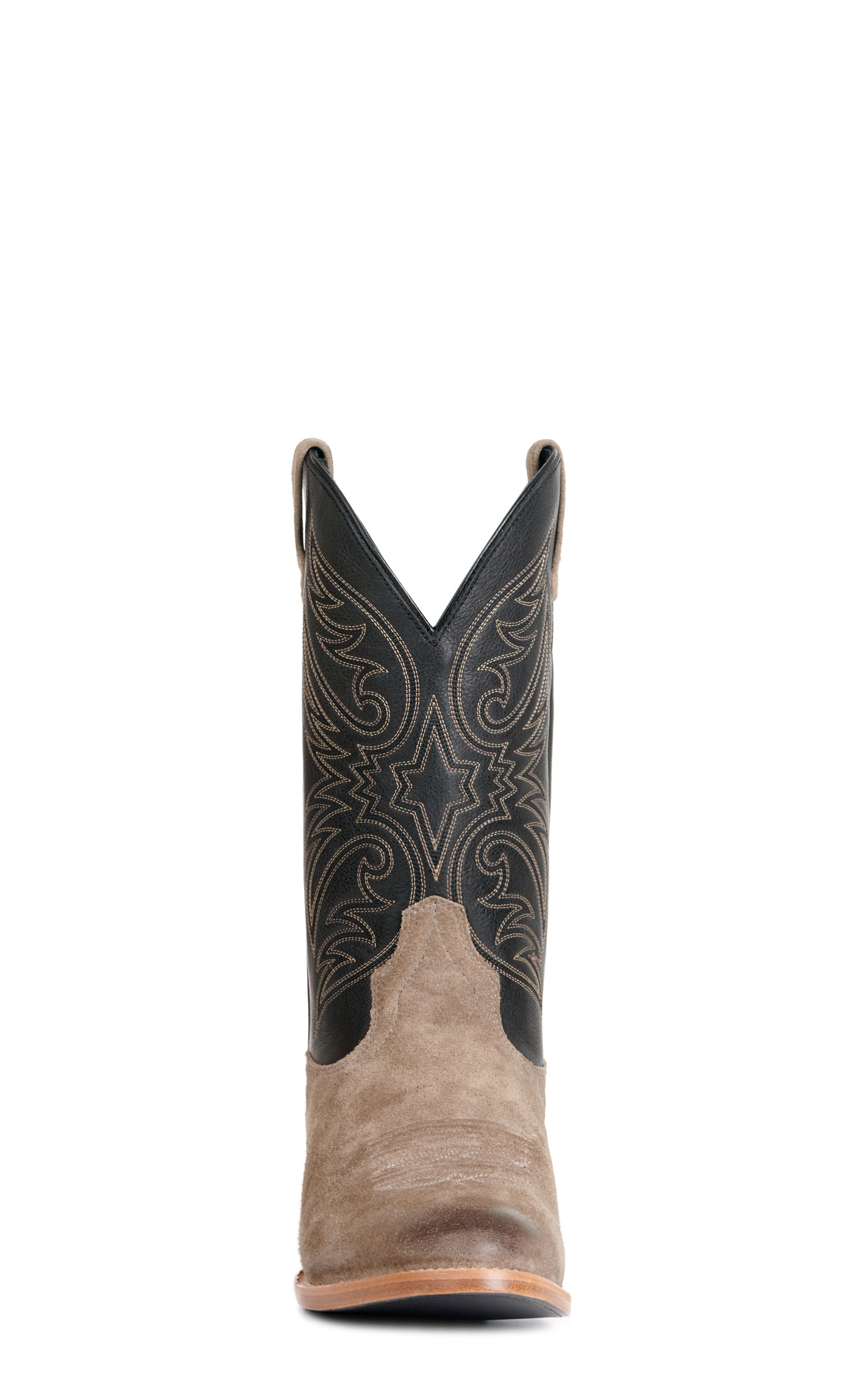 Ariat Men's Bankroll Smoky Roughout and Black R-Toe Cowboy Boots - Image 1