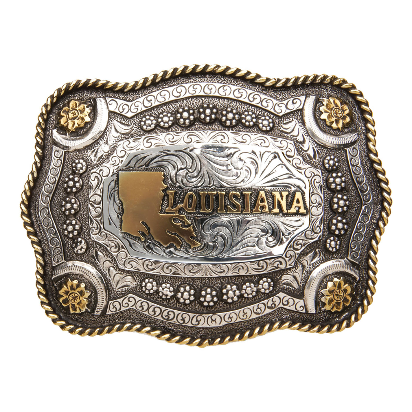AndWest Louisiana Scallop Rope Edge Buckle - Image 1