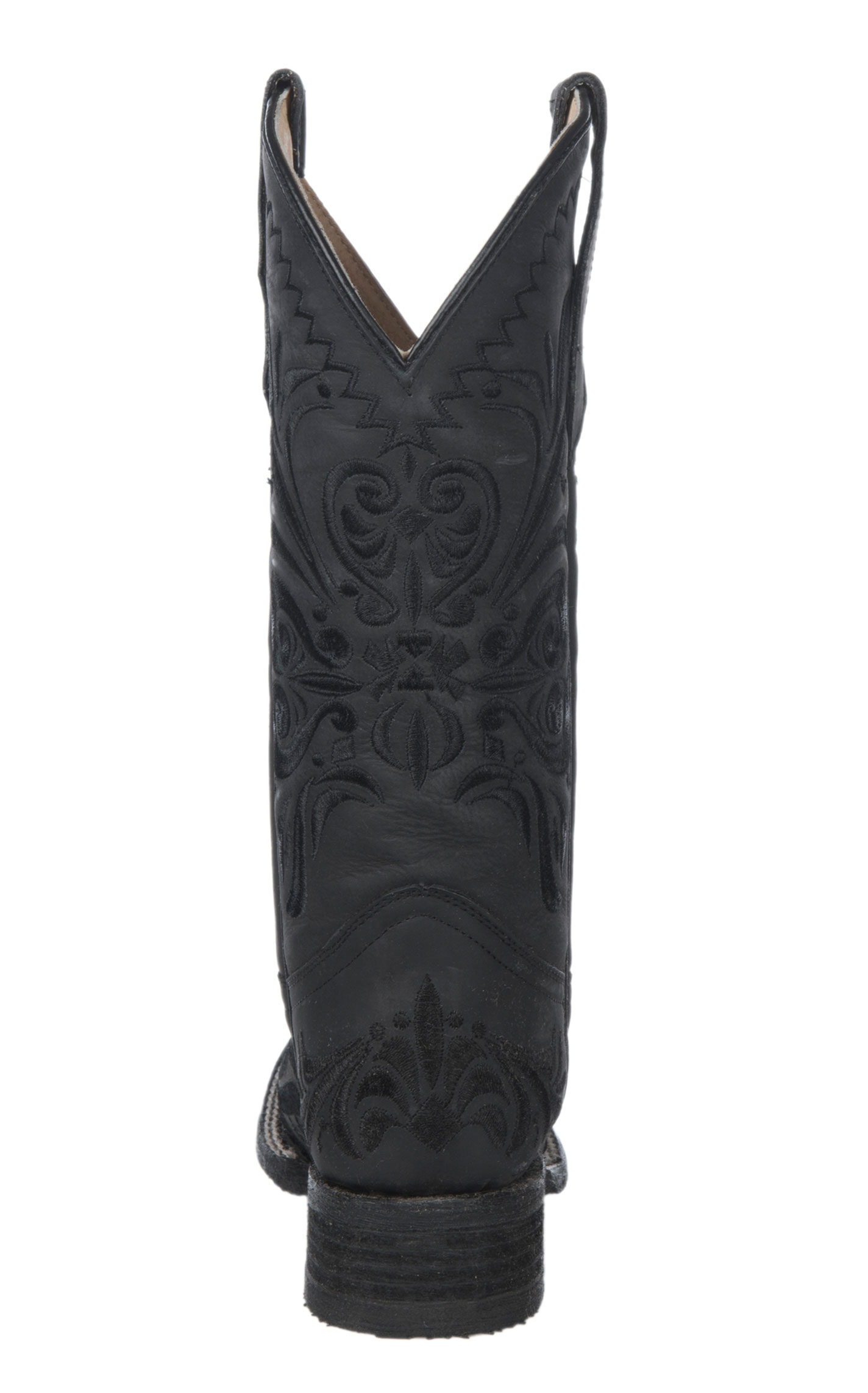 Circle G by Corral Women's Black with Black Filigree Embroidery Square Toe Cowboy Boot - Image 1