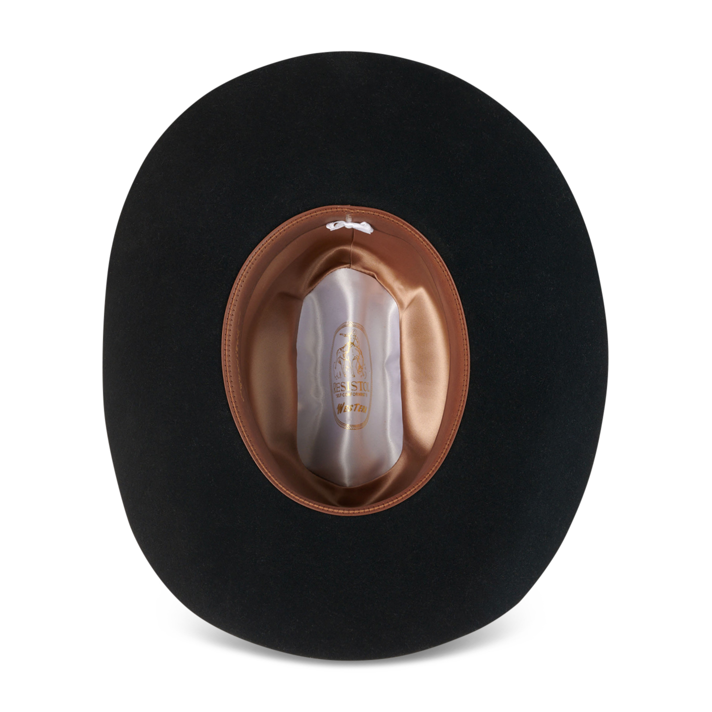 Resistol 4X Black Bison Cattleman Felt Cowboy Hat - Image 3