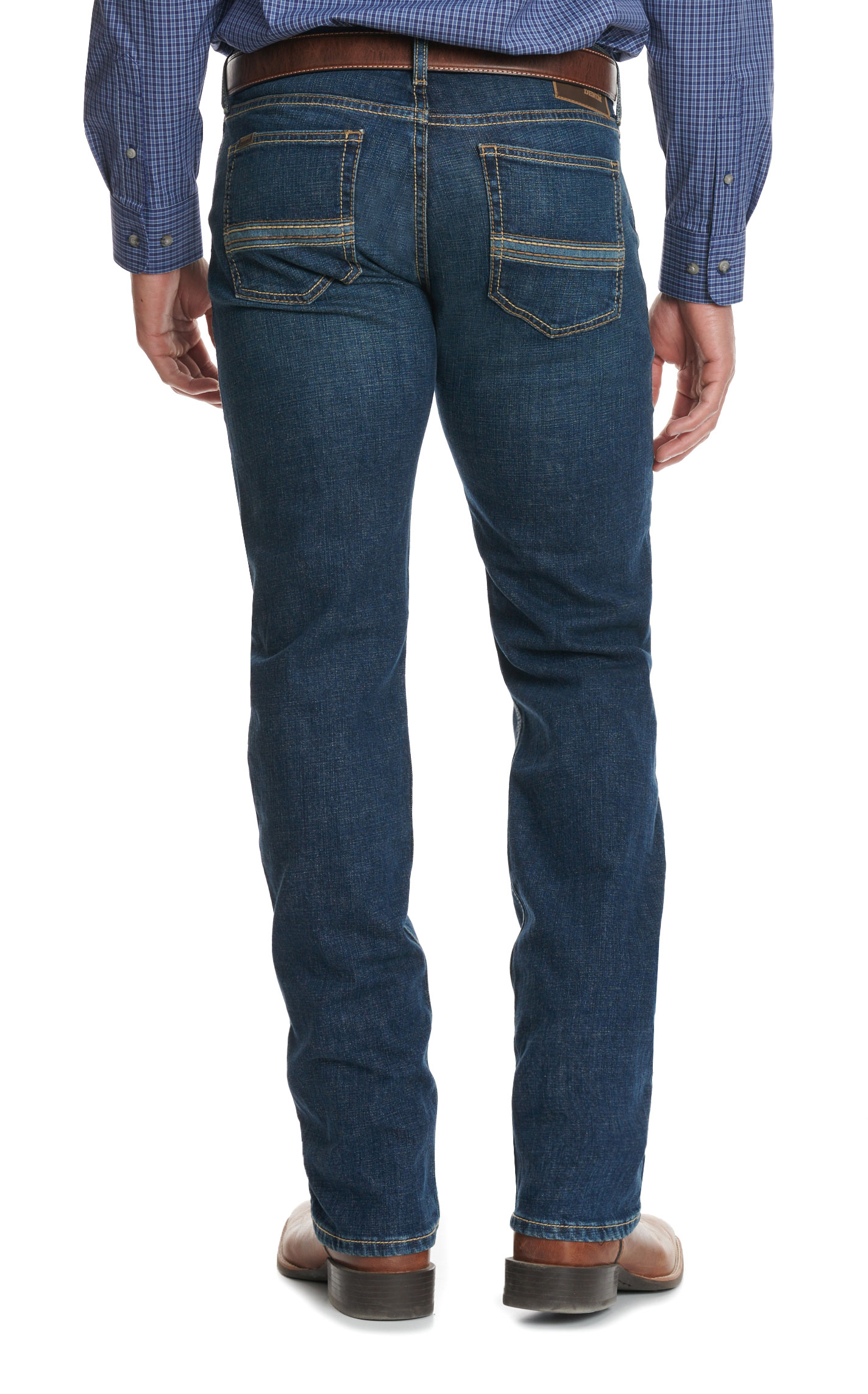 Ariat Men's Tucker Quest M7 Dark Wash Slim Straight Leg Jeans - Image 1