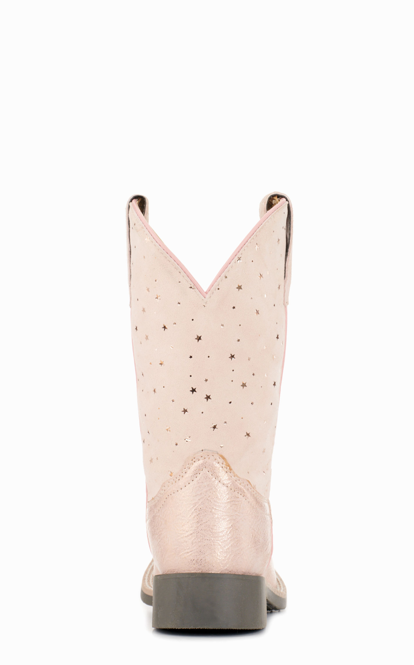 Smoky Mountain Kids' Starlight Pink with Stars Wide Square Toe Cowboy Boots - Image 1