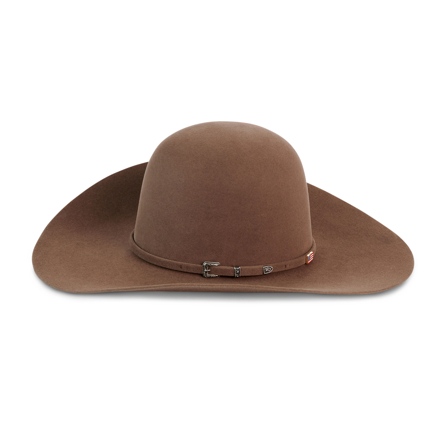American Hat Co. Pecan Open Crown 10X Felt Cowboy Hat - Image 1