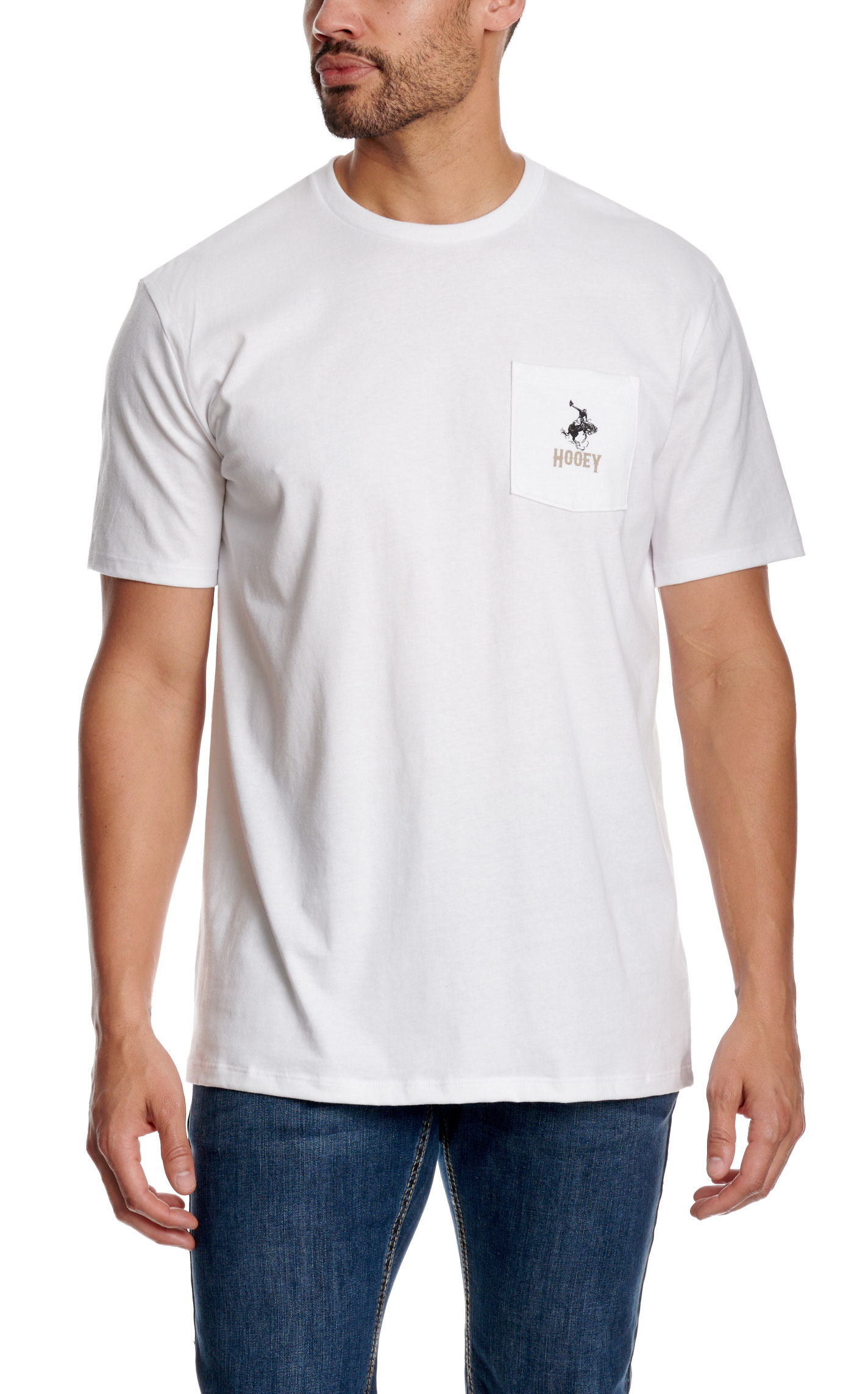 Hooey Men's Cheyenne White Logo Graphic T-Shirt - Image 2