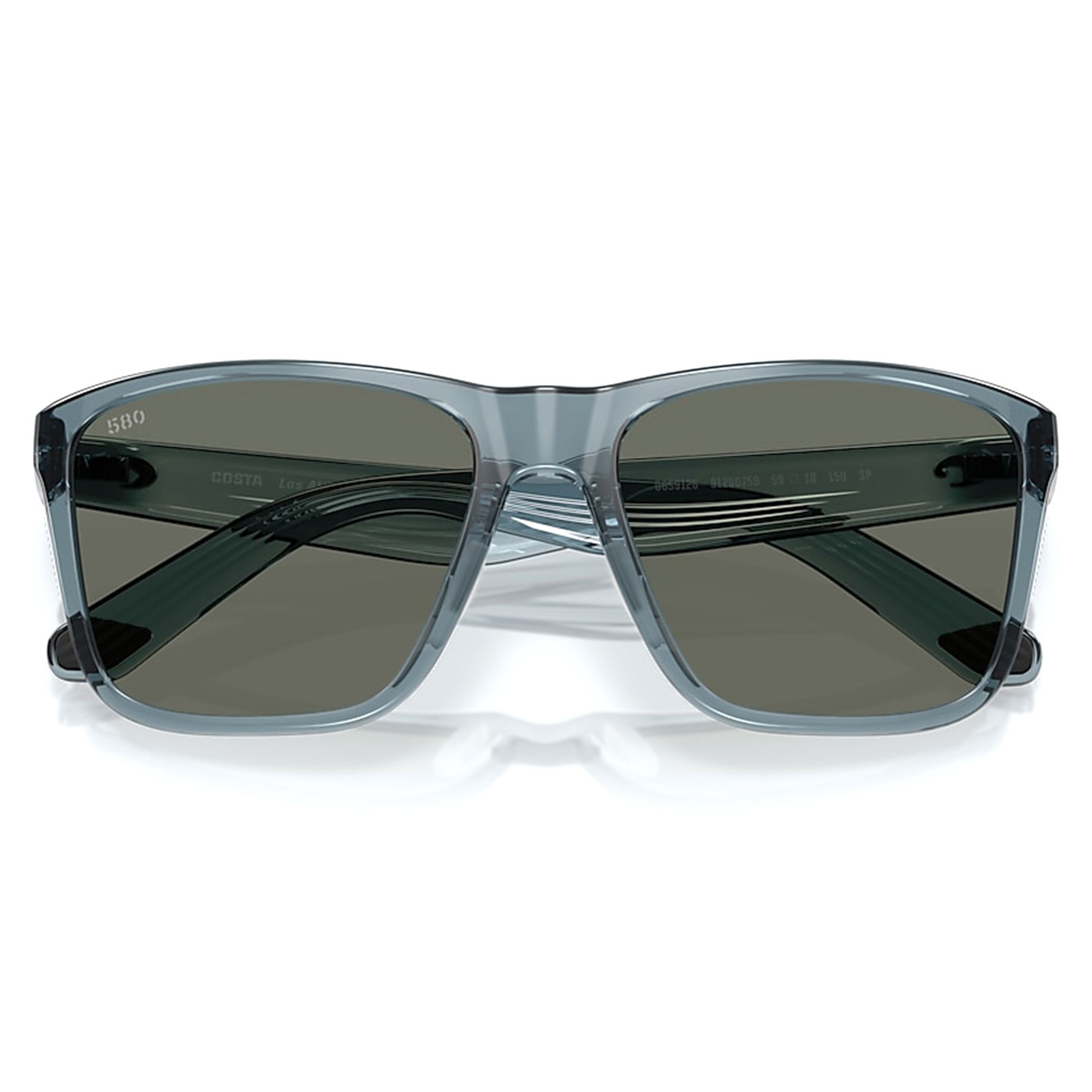 Costa Men's Gray Crystal Frame Blue Gray Polarized Sunglasses - Image 5