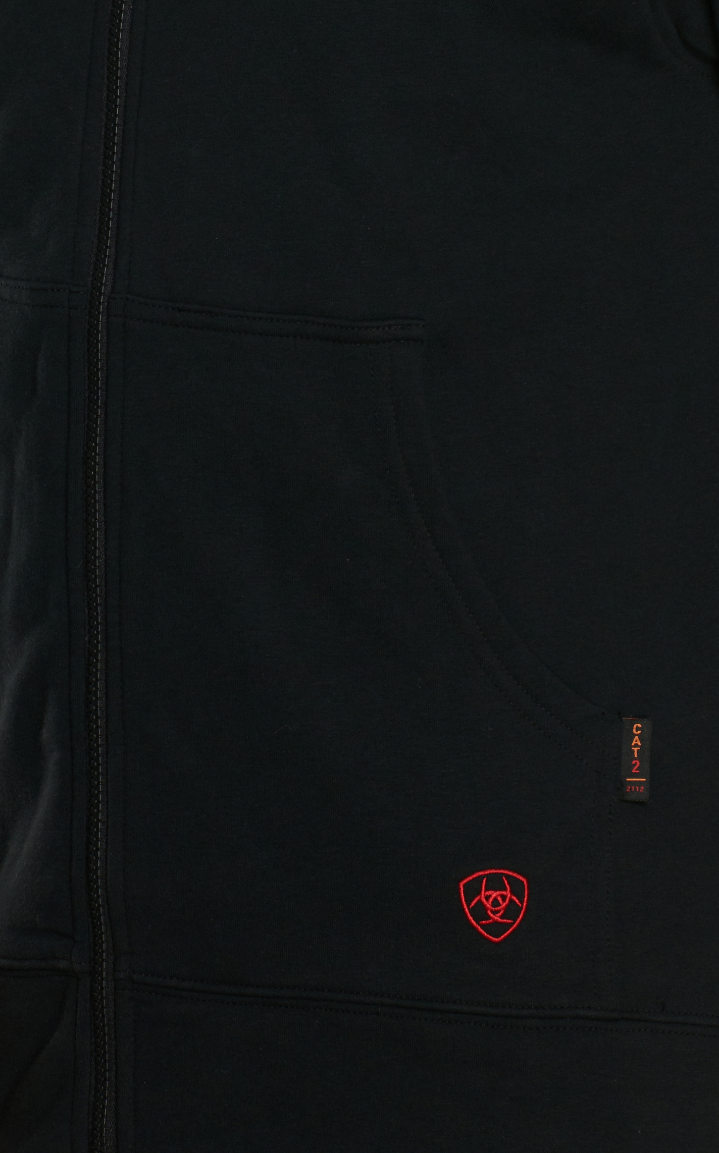 Ariat Men's FR DuraStretch Black Full Zip Hoodie - Image 1