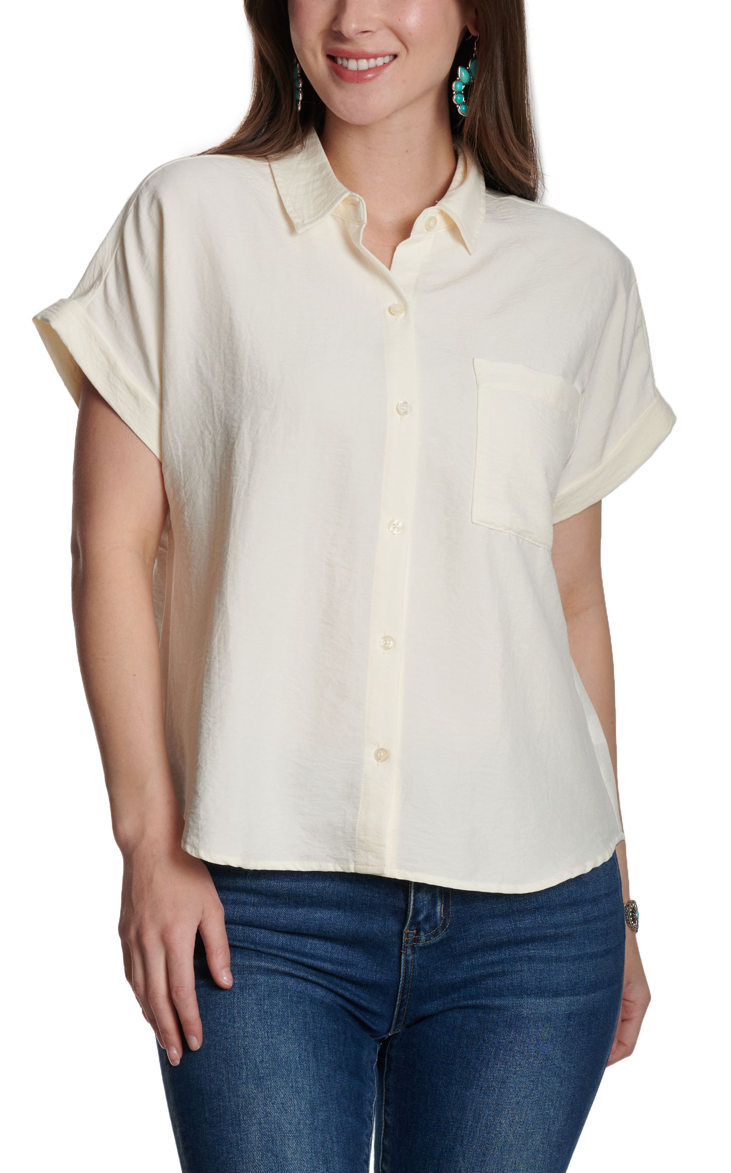 Double Zero Women's Cream Blouse - Image 2