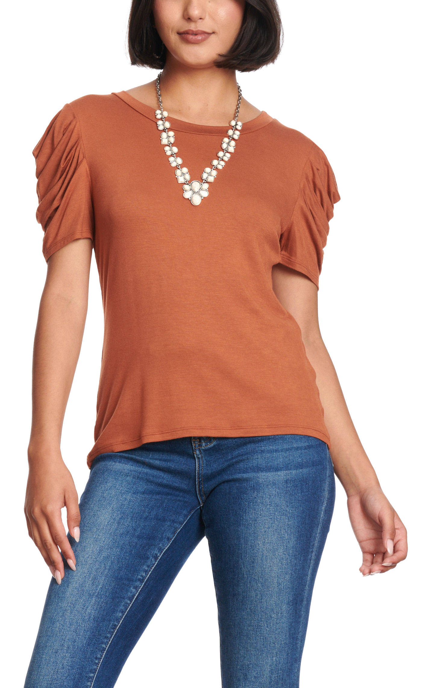 R.Rouge Women's Toffee Brown Top - Image 1