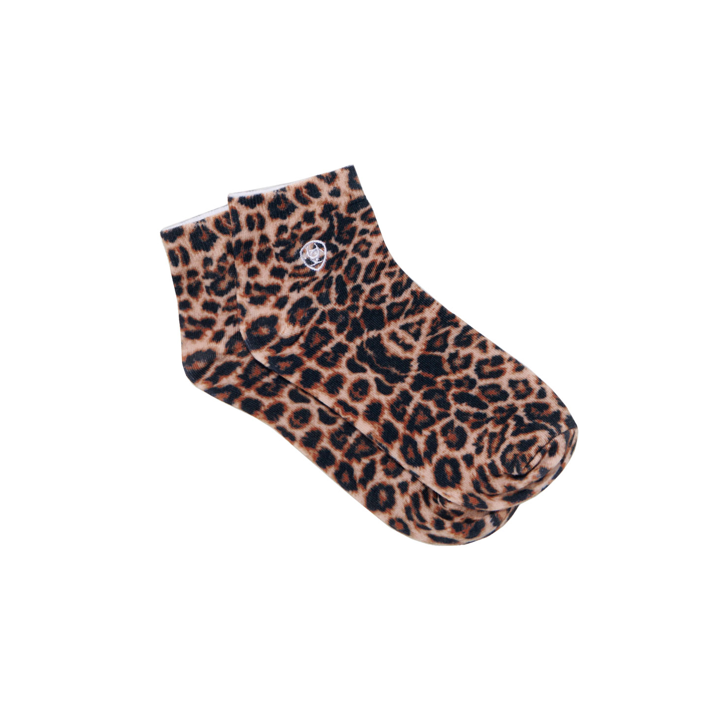 Ariat Ladies’ Leopard Print and Sky Blue Wild Thing 2-Pack Ankle Socks - Image 2