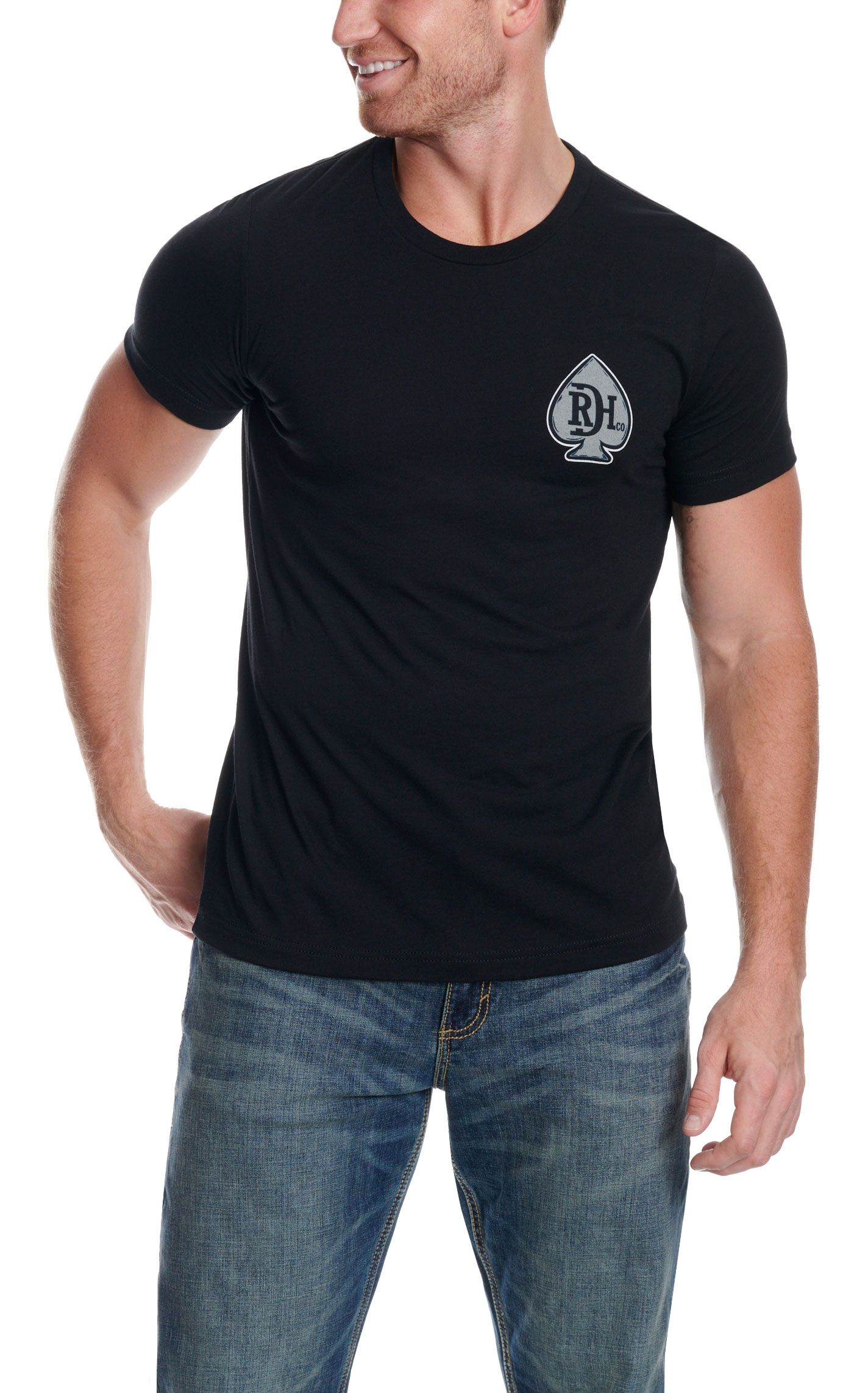 Red Dirt Hat Co. Men's Hold 'Em Black Graphic T-Shirt - Image 2