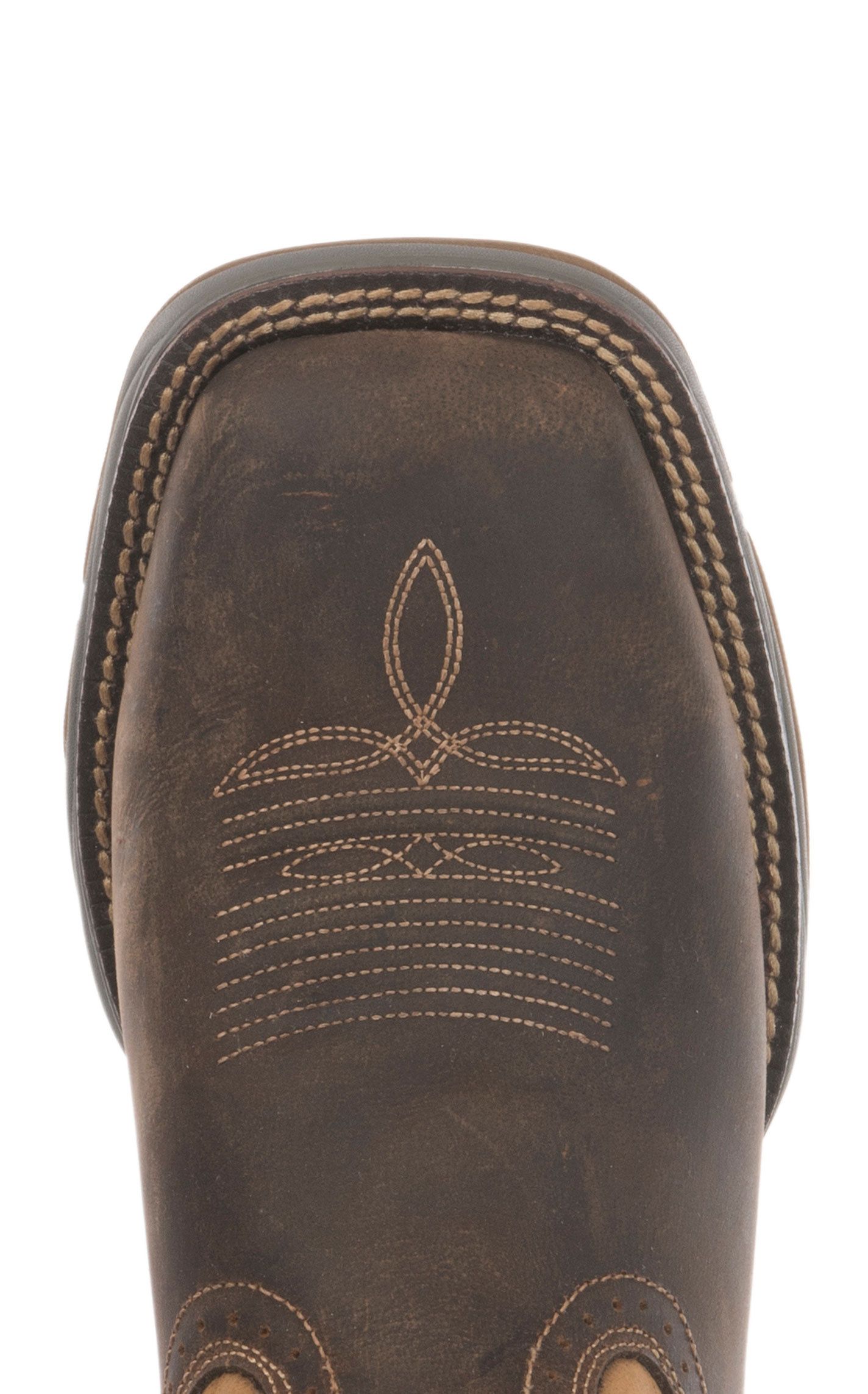 Tony Lama Men's 3R Series Junction Brown and Tan Square Steel Toe Work Boot - Image 1