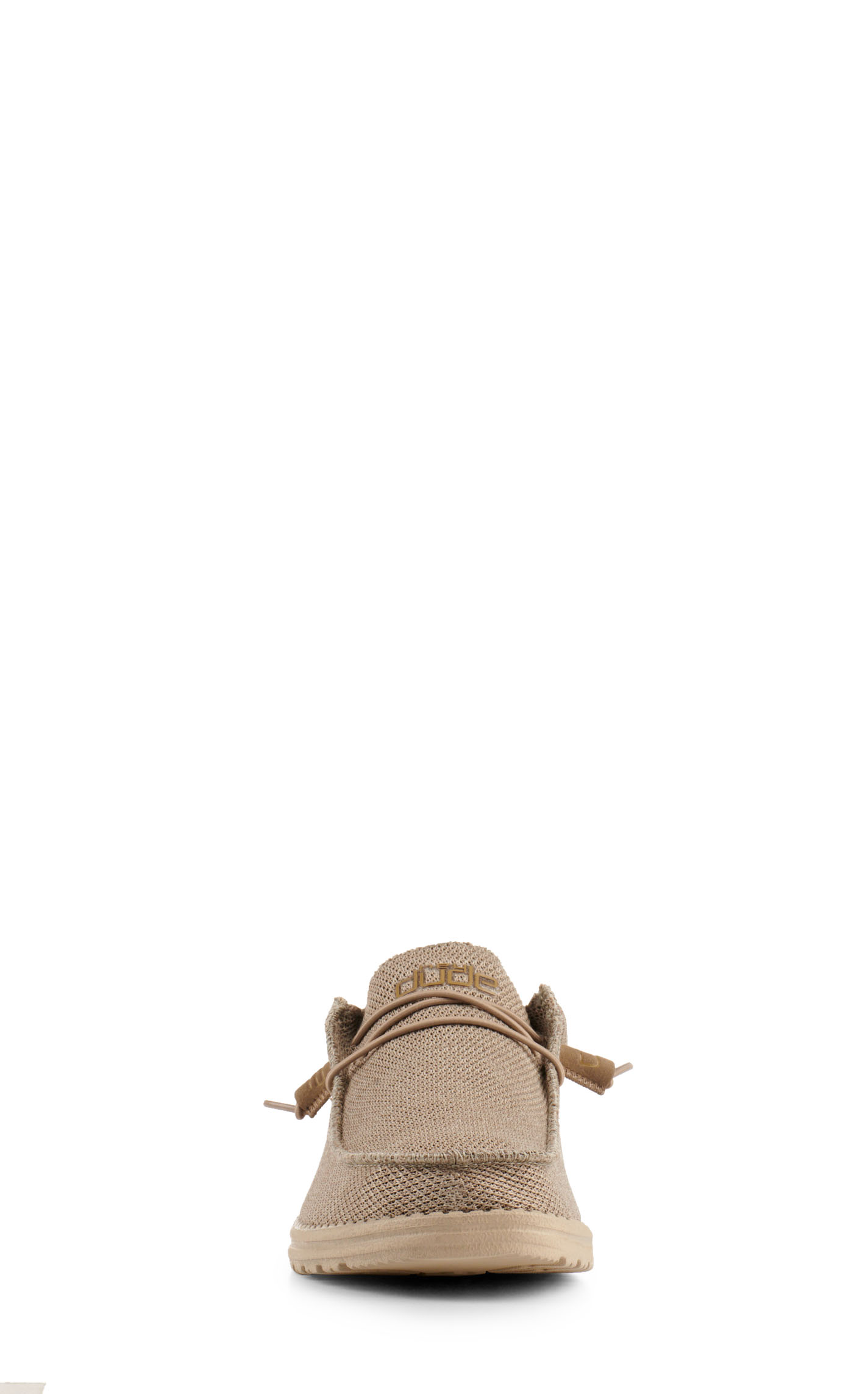 Hey Dude Men's Wally Sox Khaki Round Toe Lace Up Casual Shoes - Image 1
