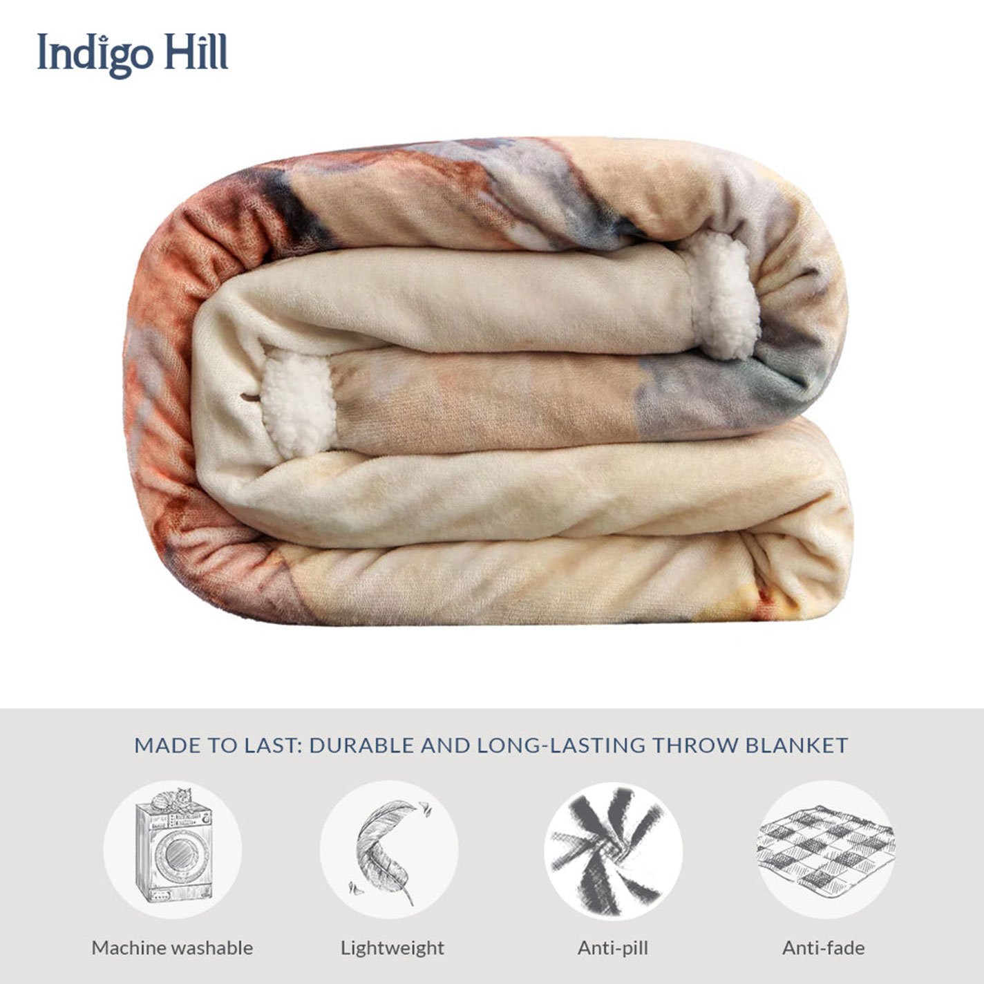Indigo Hill Buster Retro Campfire Sherpa Throw  - Image 3