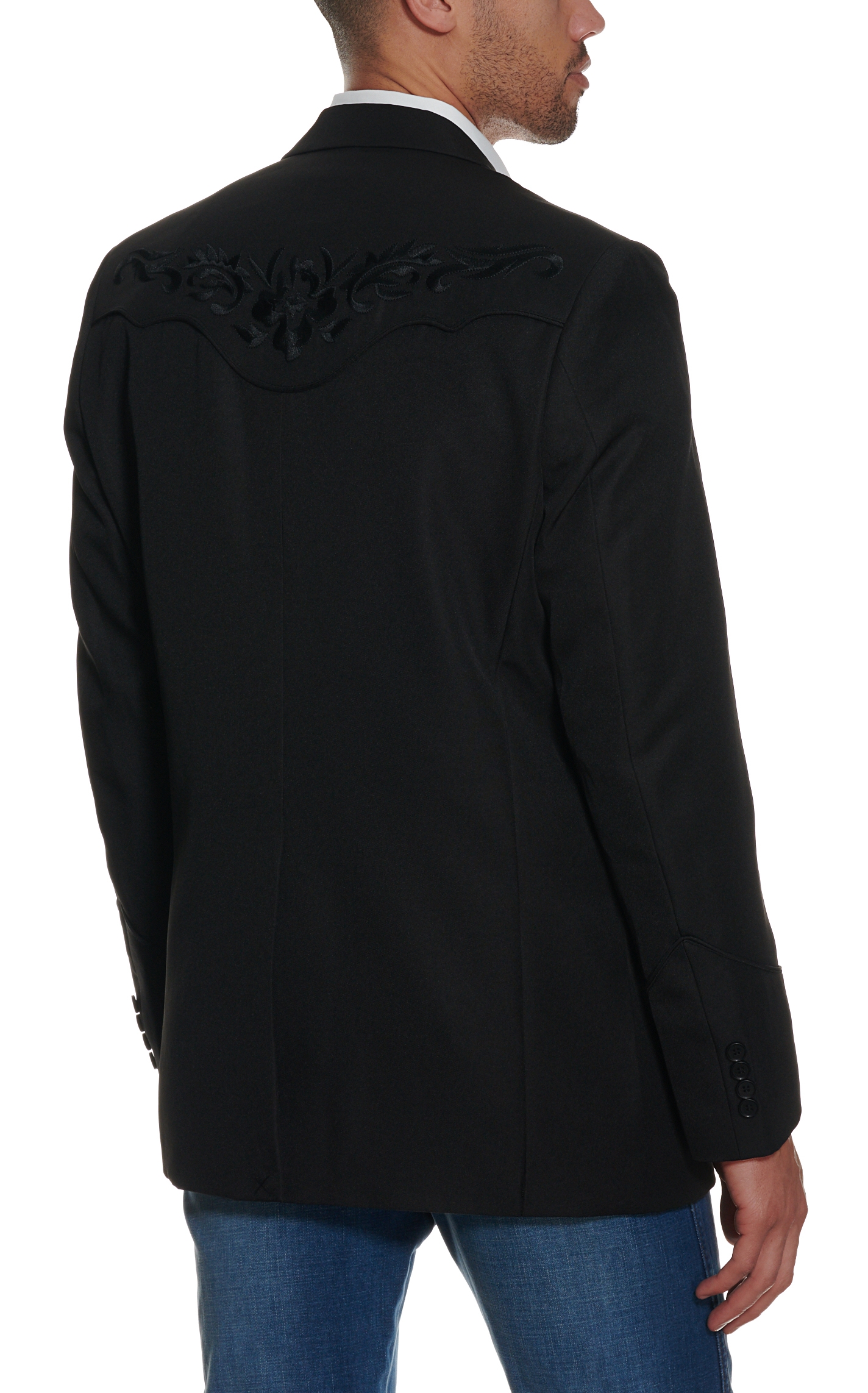 Scully Black on Black Embroidered Sport Coat - Image 1