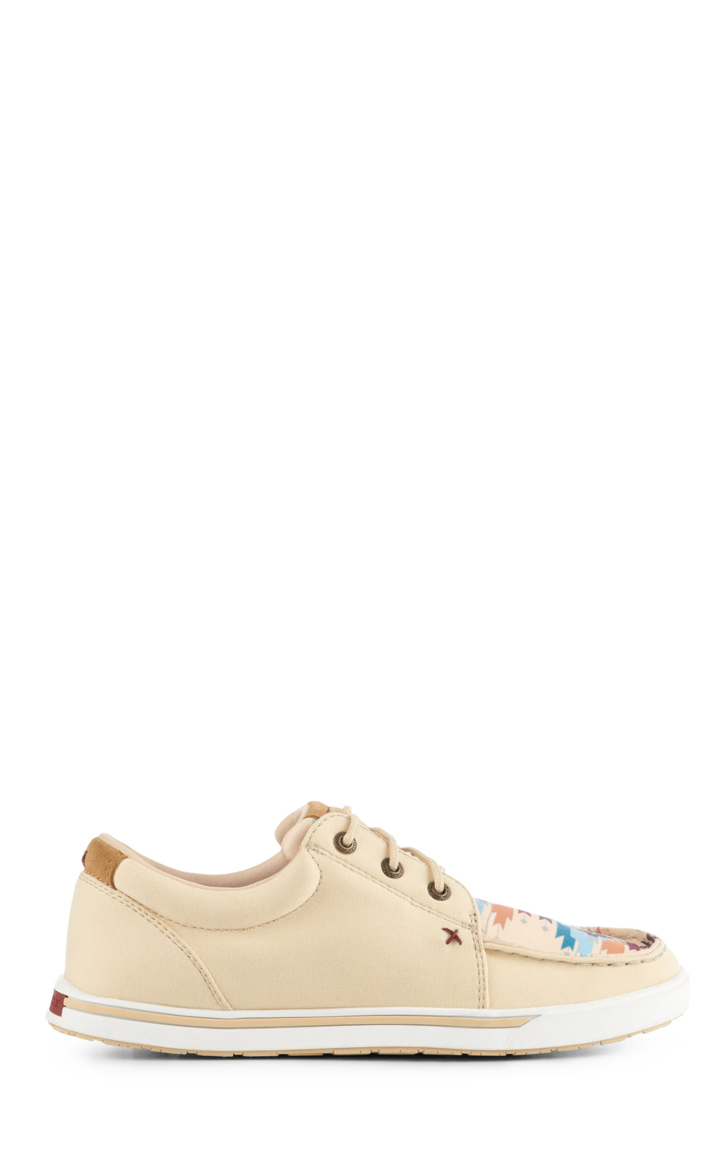 Twisted X Women's Kicks Wheat with Aztec Print Lace Up Casual Shoes - Image 1