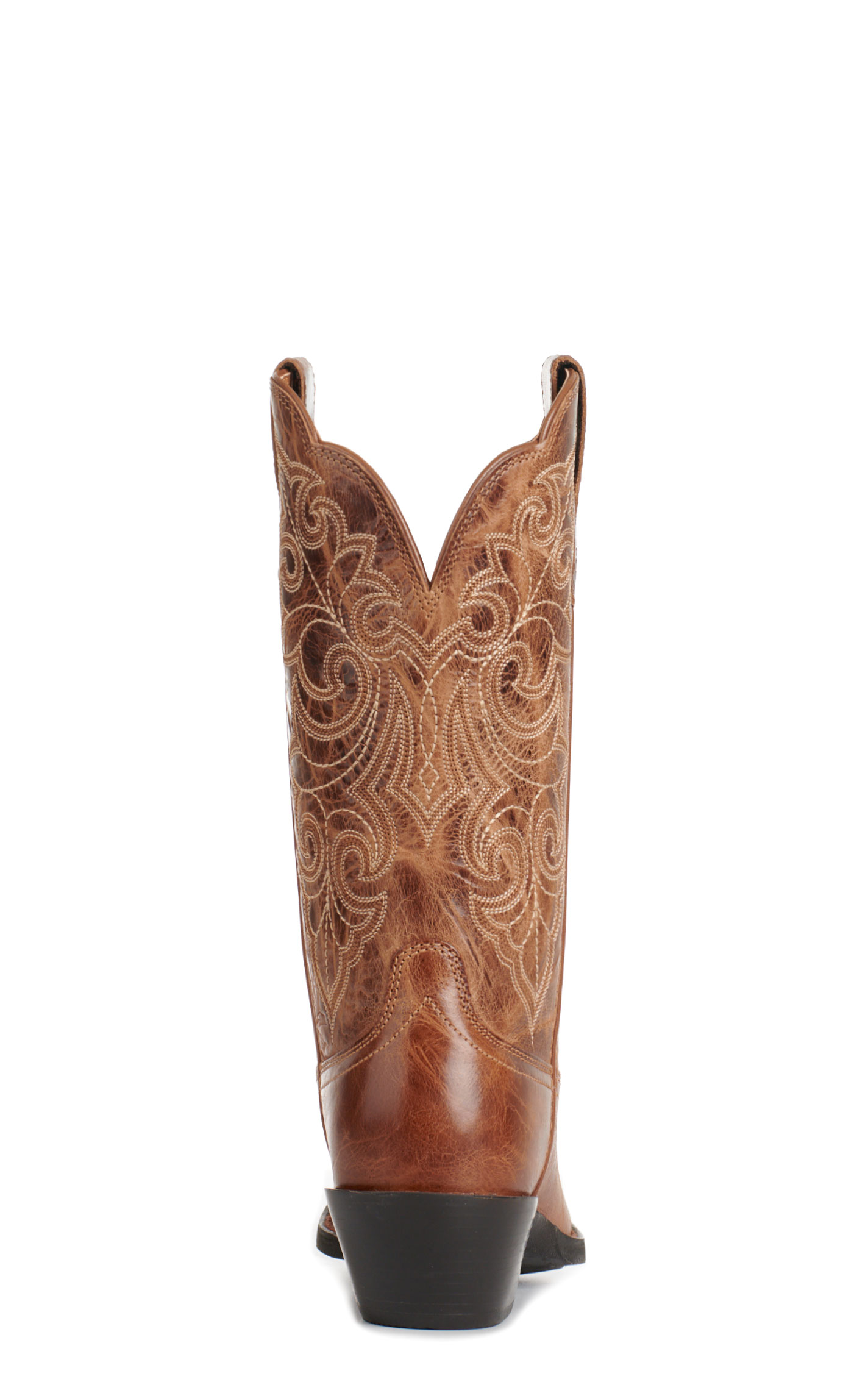 Ariat Women's Round Up Russet Tan Punchy Square Toe Cowboy Boots - Image 1