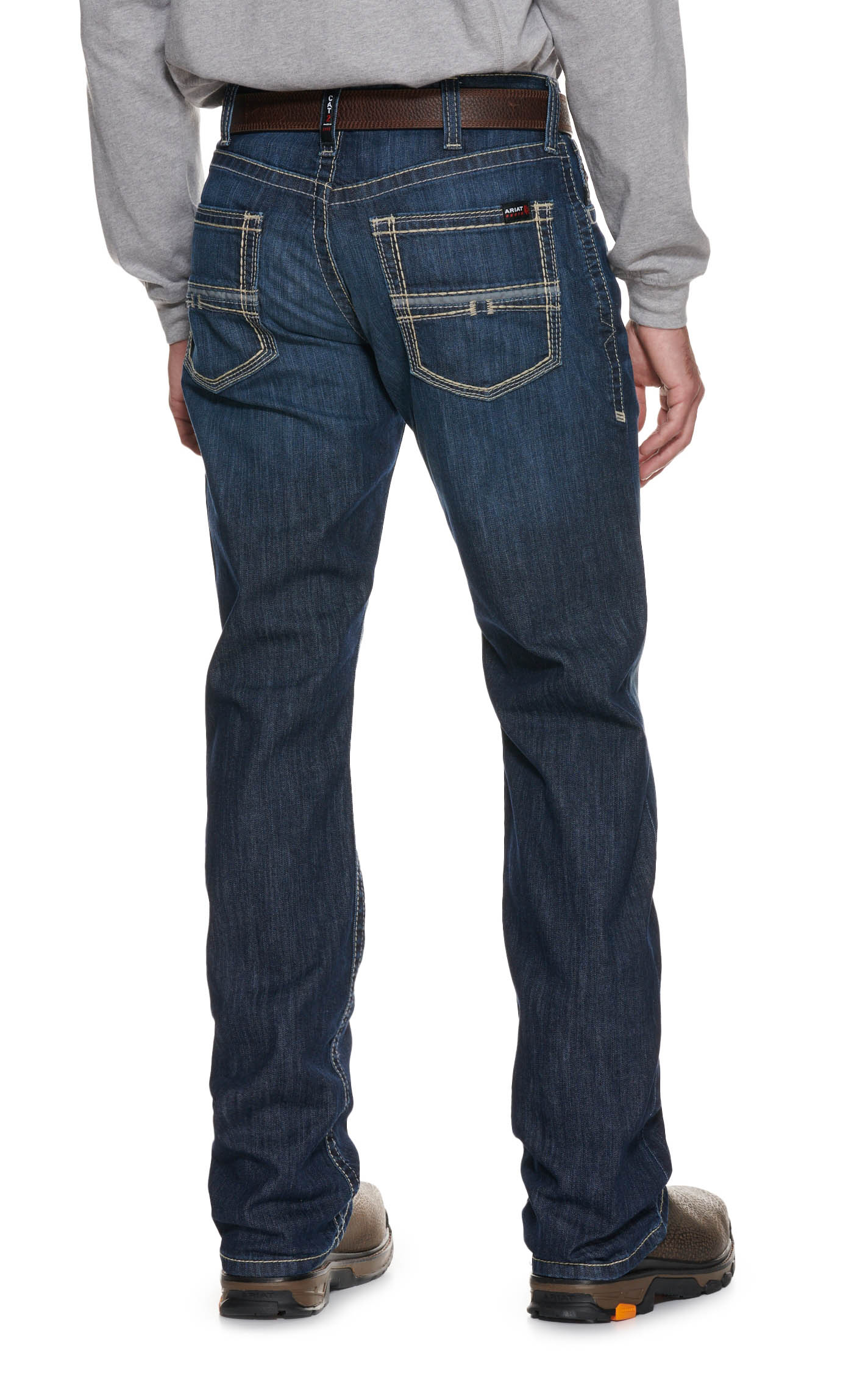 Ariat Men's M5 DuraLight Coltrane Dark Wash Straight Leg FR Work Jeans - Image 1