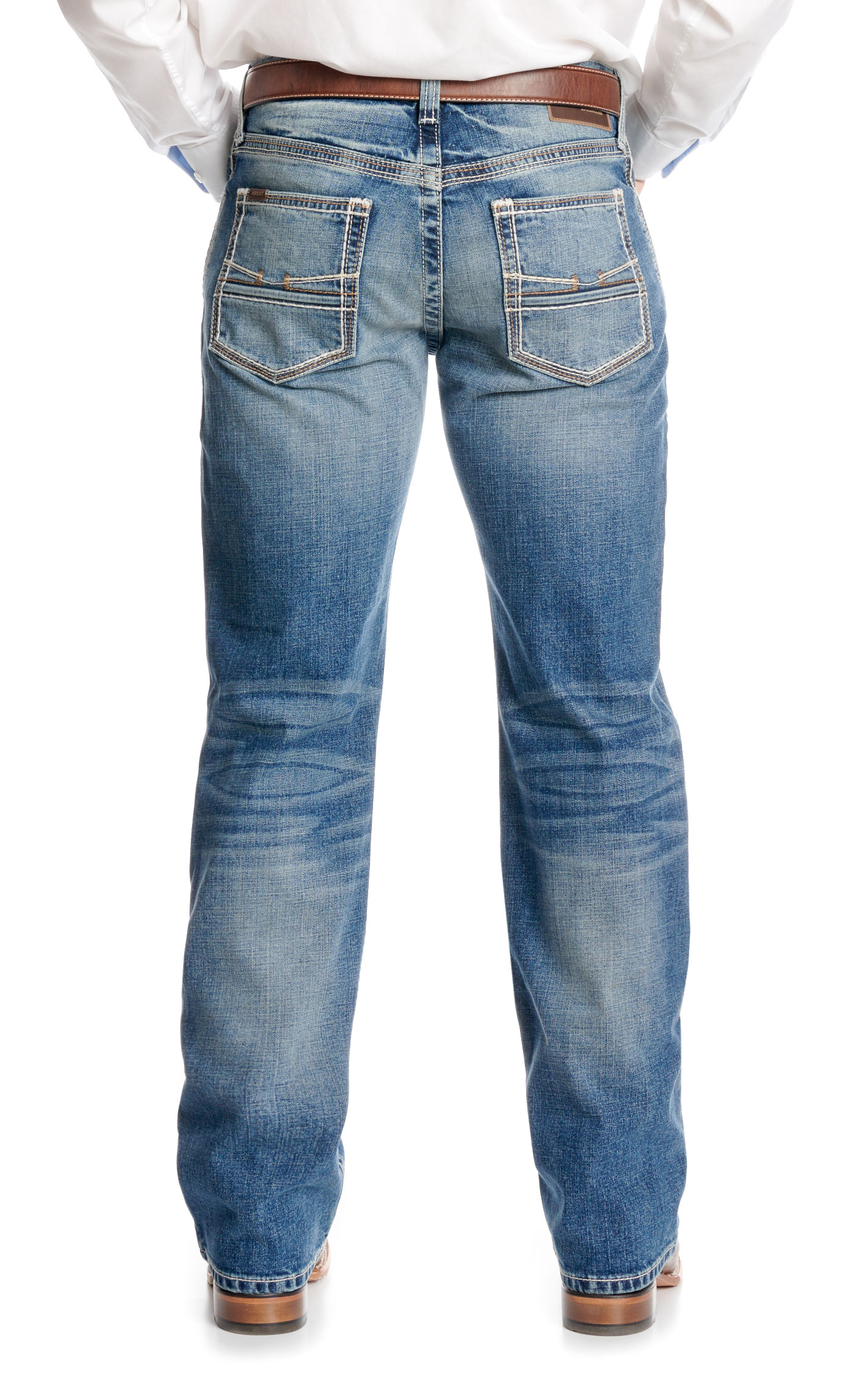 Ariat Men's M4 Wilbur Dakota Medium Wash Boot Cut Jeans - Big & Tall Sizes - Image 1