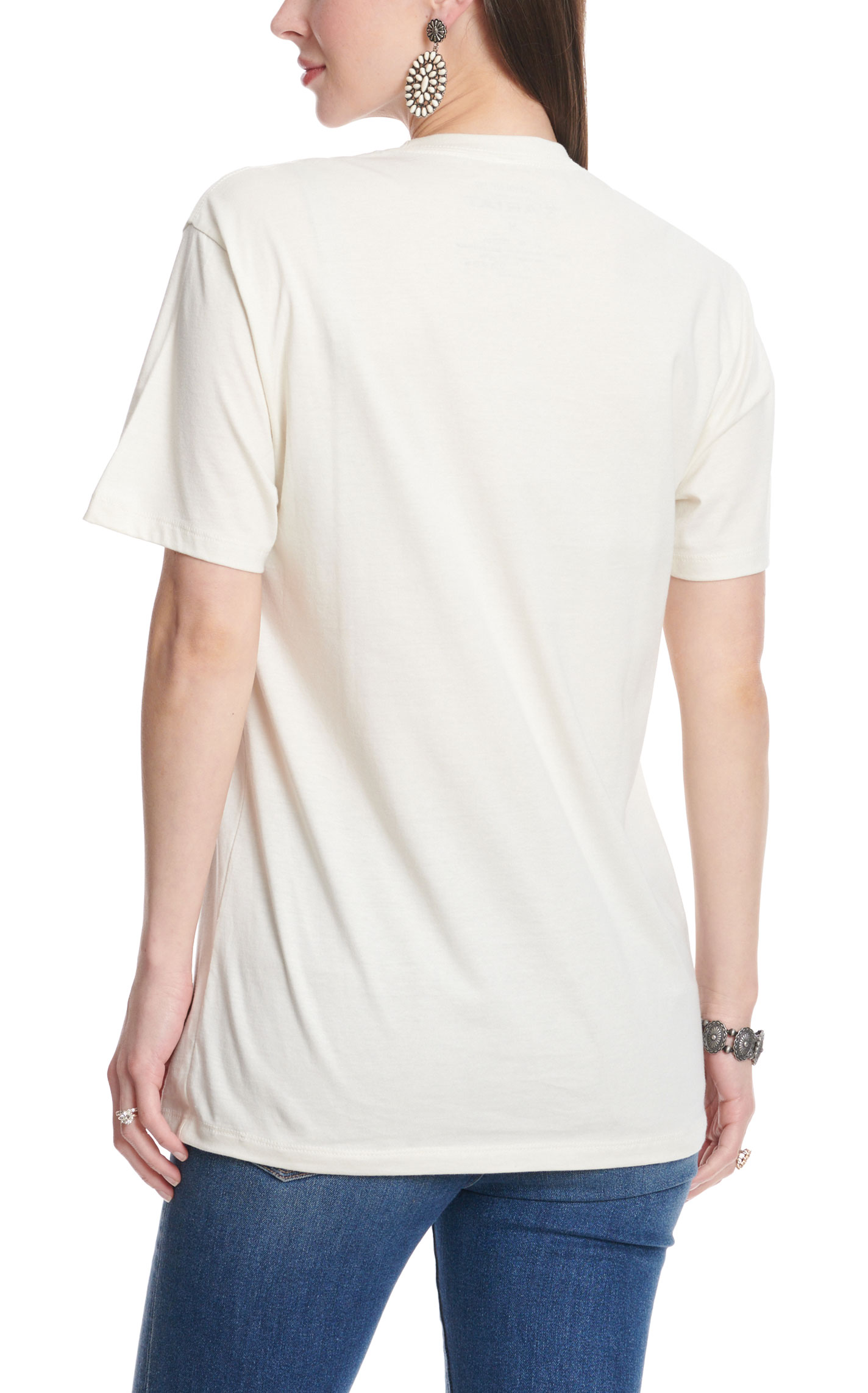 Ariat Women's White & Good To Be A Cowgirl Logo Graphic T-Shirt - Image 1
