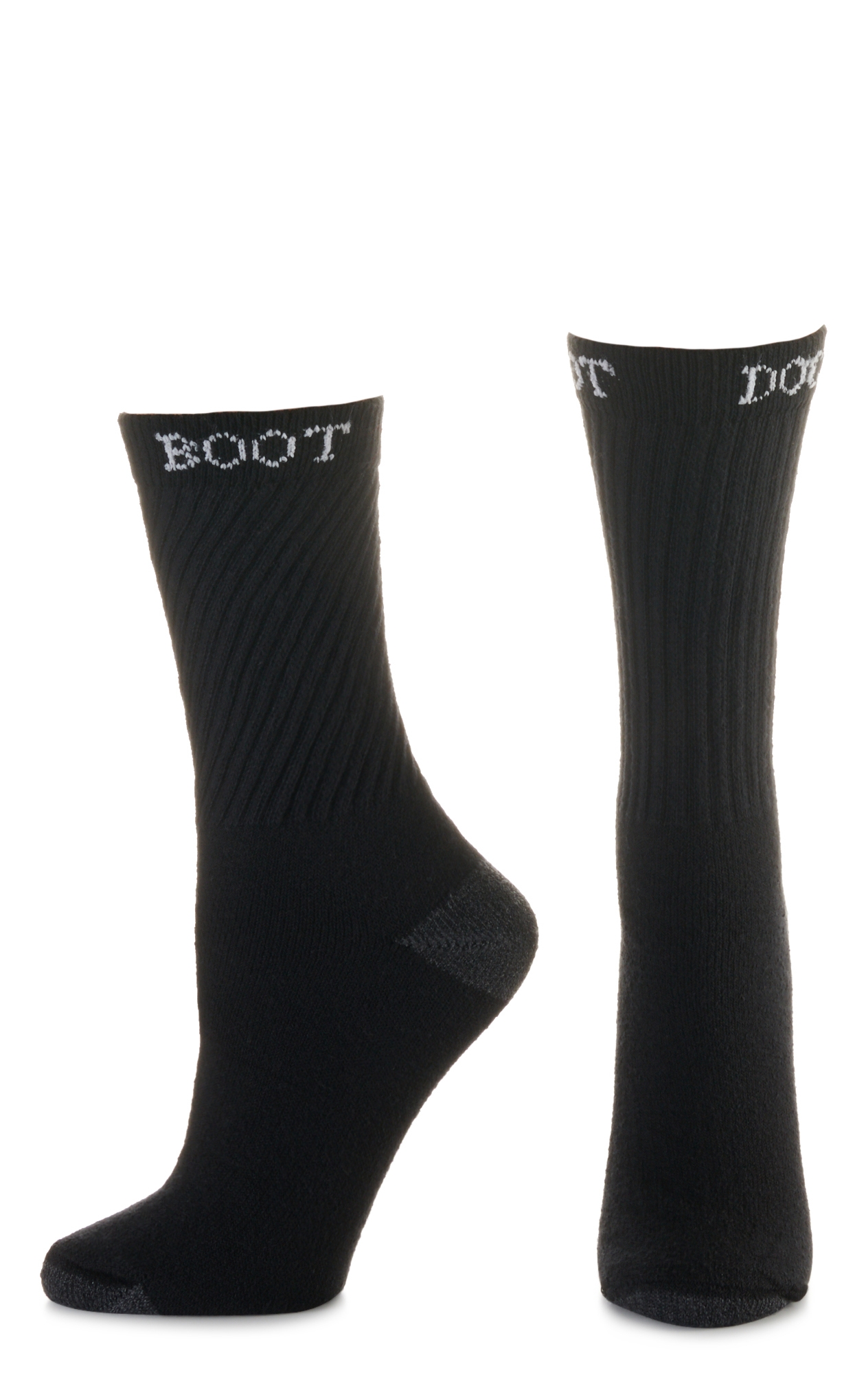 Boot Doctor Men's Black Super Crew 3Pk Boot Socks - Image 1