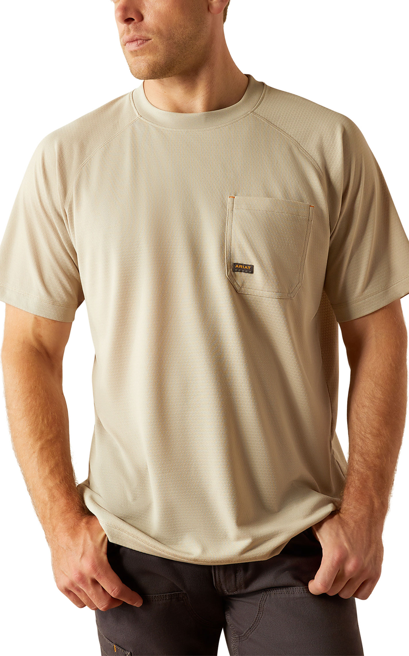 Ariat Men's Rebar Heat Fighter Sand Graphic Work T-Shirt - Image 2