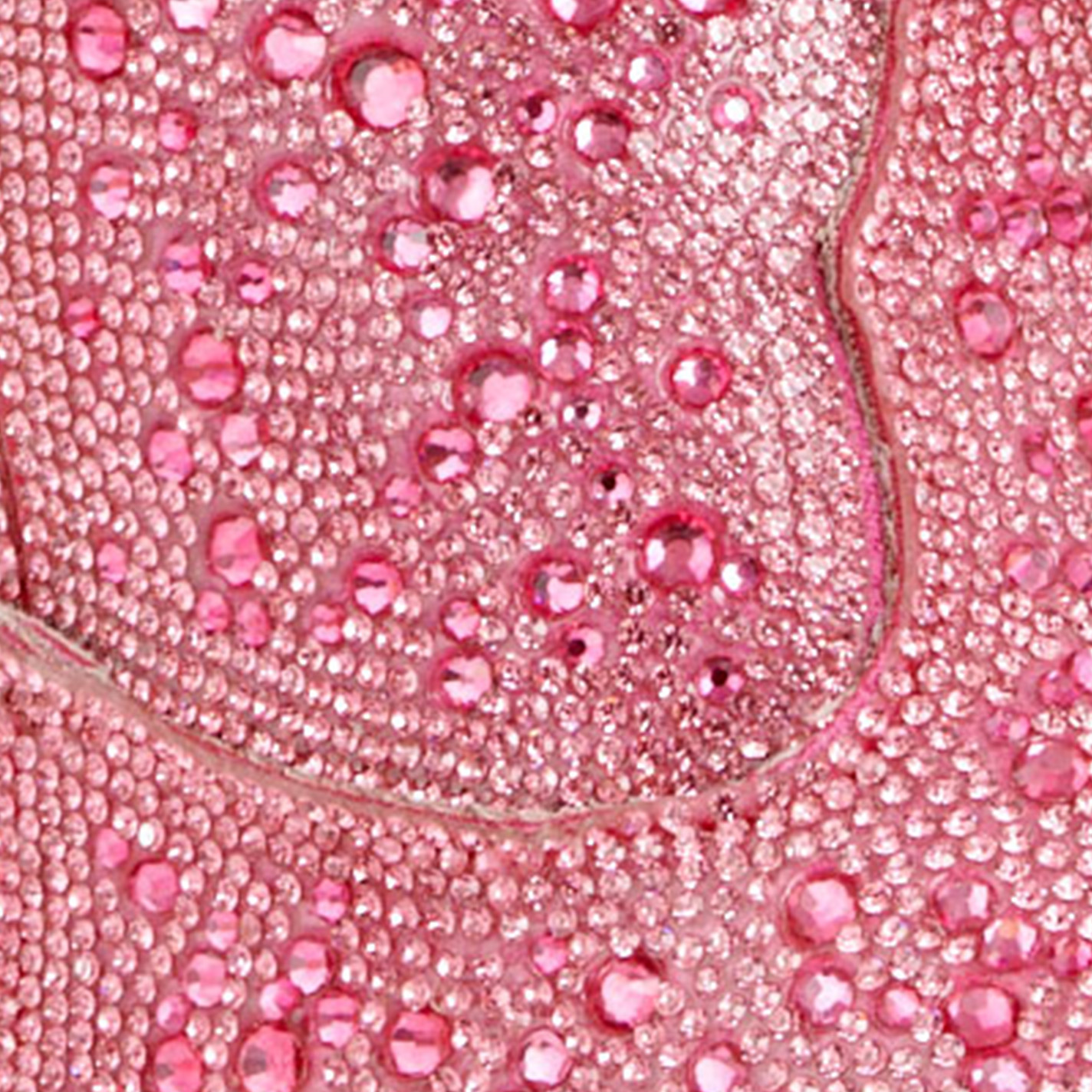 Roper Women’s Shay Jewels Pink Rhinestone and Faux Leather Snip Toe Cowboy Boots - Image 1