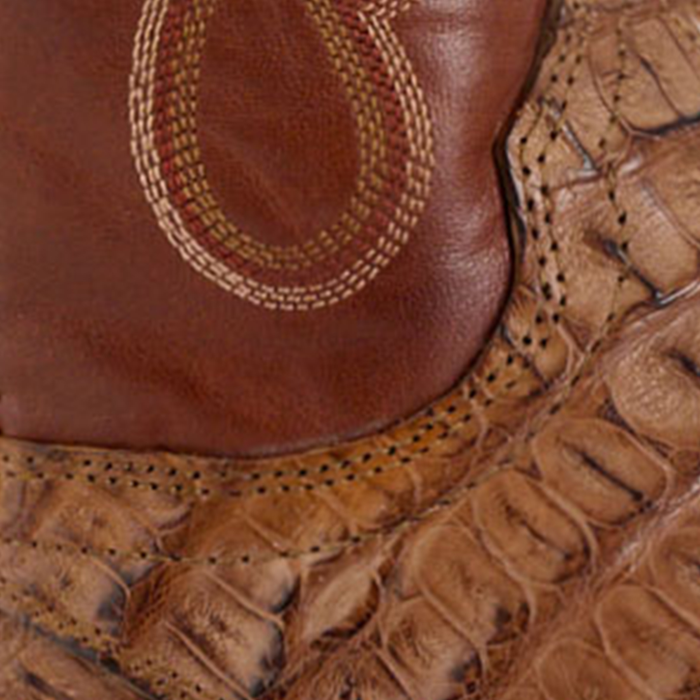 Lucchese Men's Tawny Franklin Hornback Caiman Leather Narrow Square Toe Boots - Image 1