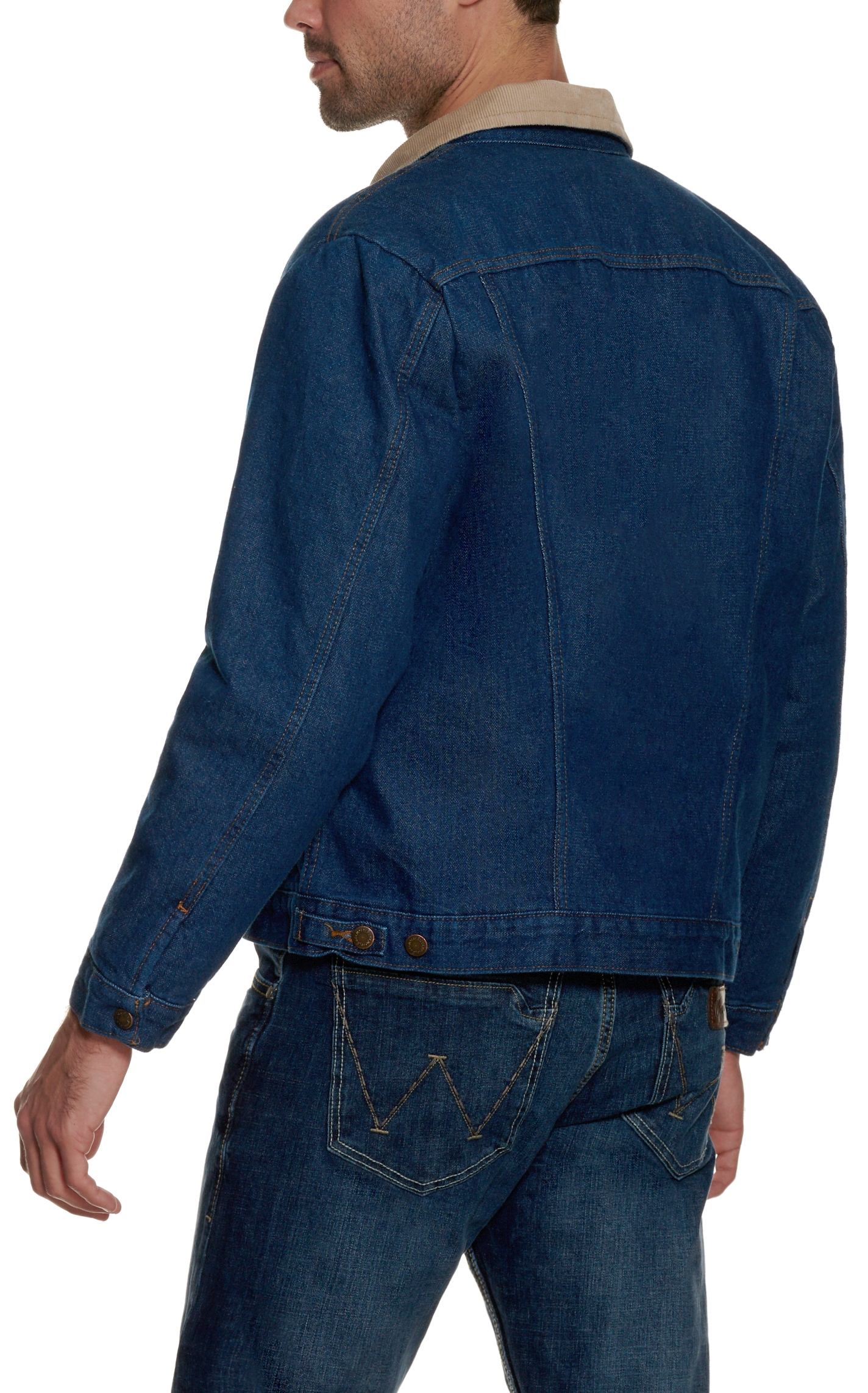 Wrangler Blanket Lined Prewashed Denim Jacket  Big and Talls - Image 1