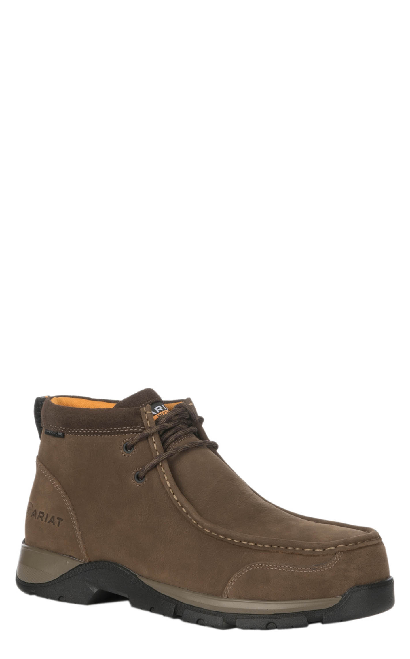 Ariat Men's Edge LTE Dark Brown Bantamweight Moc Round Composite Toe Lace Up Work Boot - Image 1