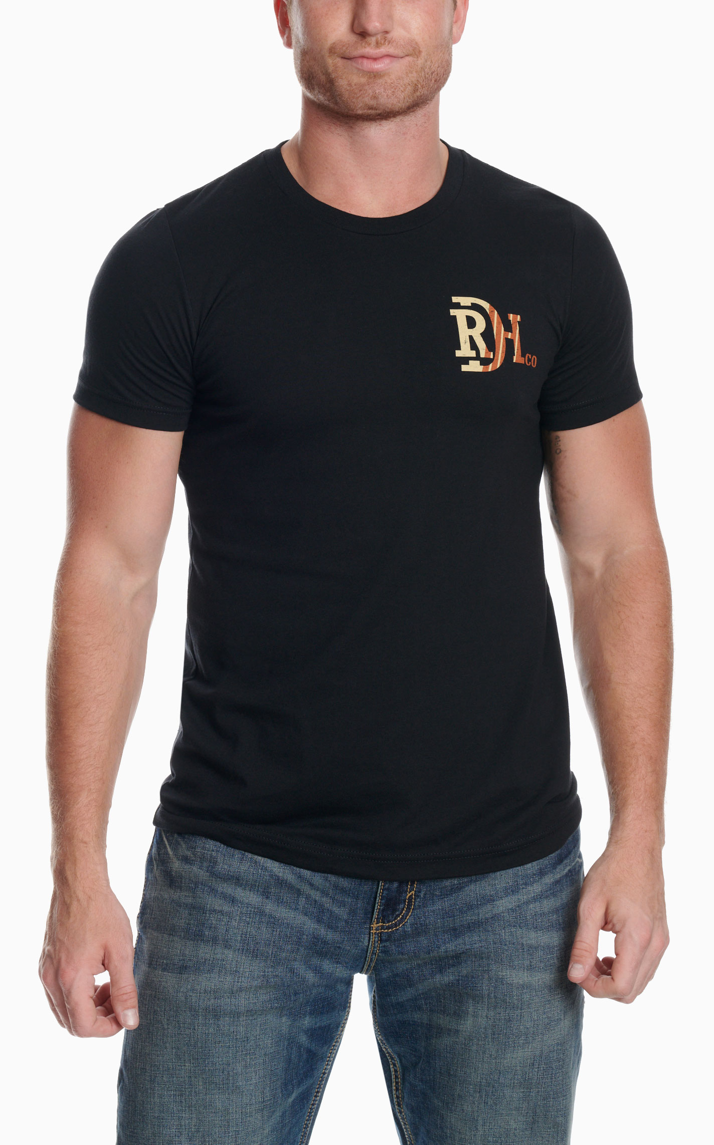 Red Dirt Hat Co. Men's Smoked Black Graphic T-Shirt - Image 2