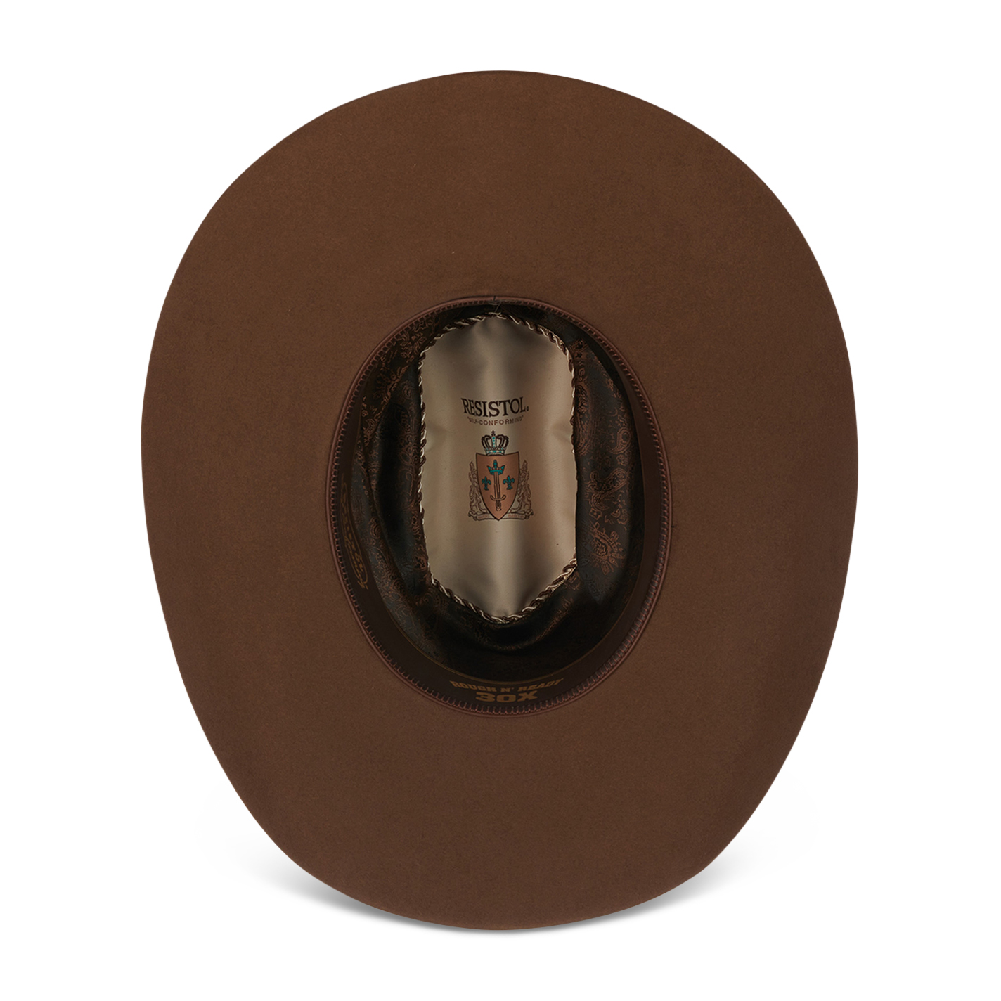 Resistol Rough N Ready 30X Dunn Cattleman's Crown Felt Cowboy Hat - Image 1
