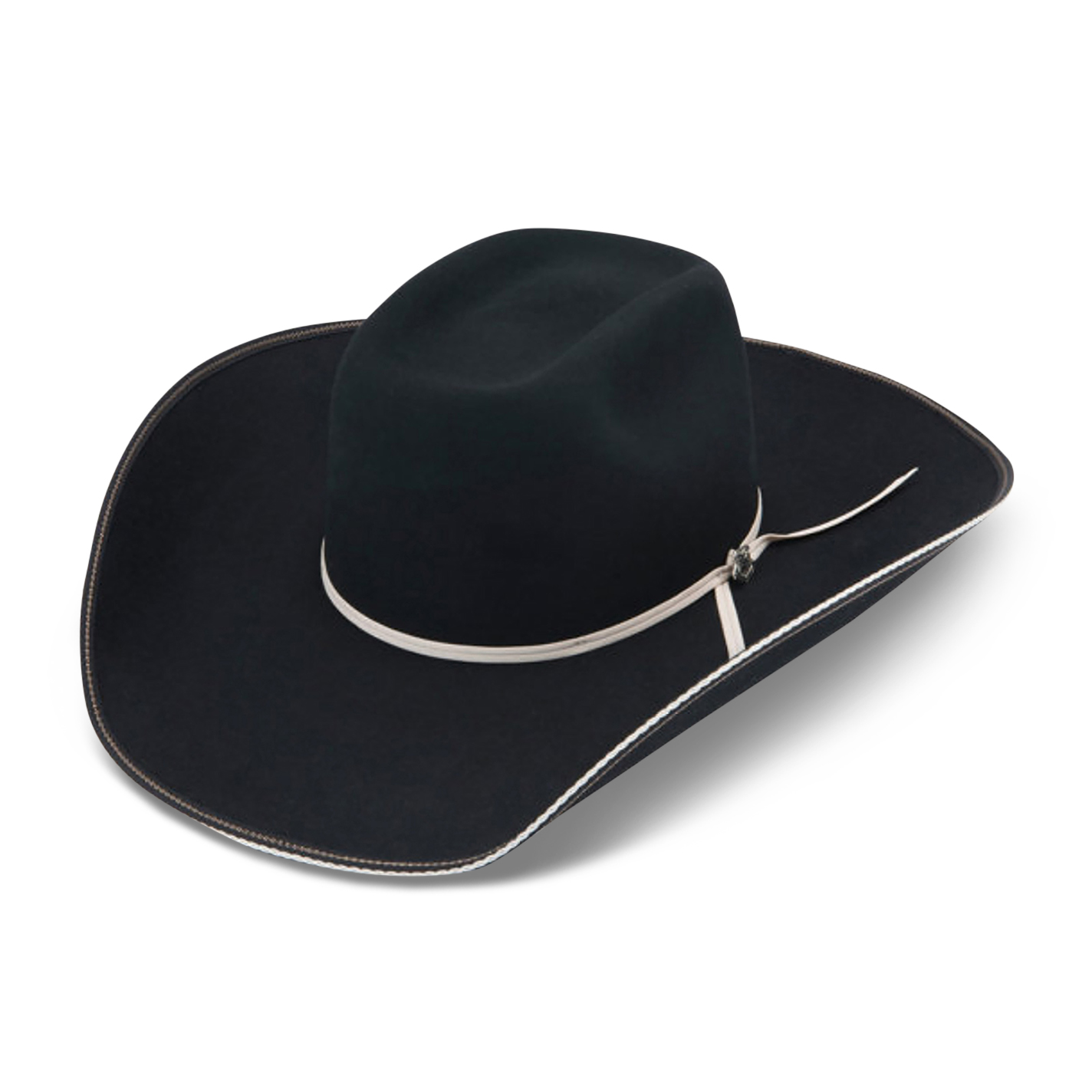 Resistol 4X Snake Eyes Black Brick Felt Cowboy Hat - Image 1