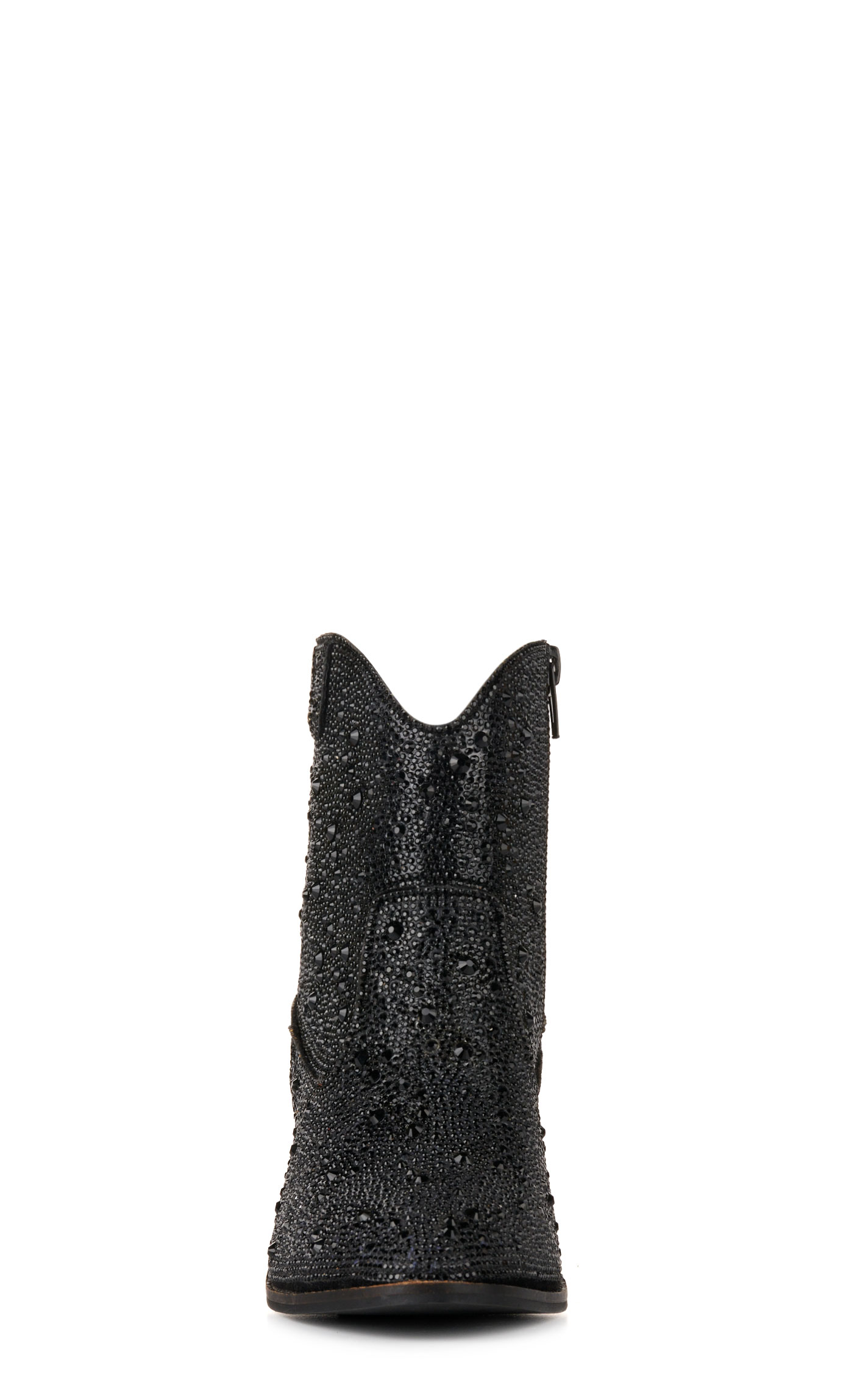 Corky's Women's Shine Brite Black Rhinestone Round Toe Booties - Image 1