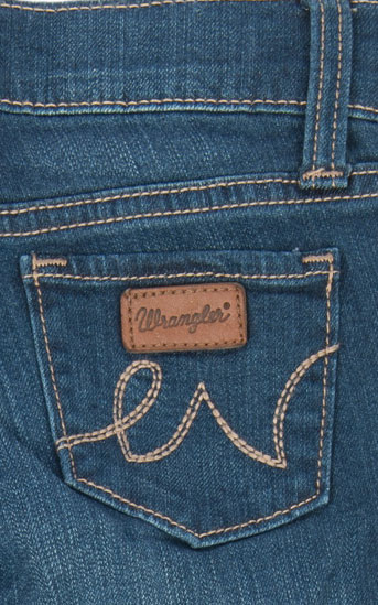Wrangler Baby Girls' Embroidered Jeans - Image 1